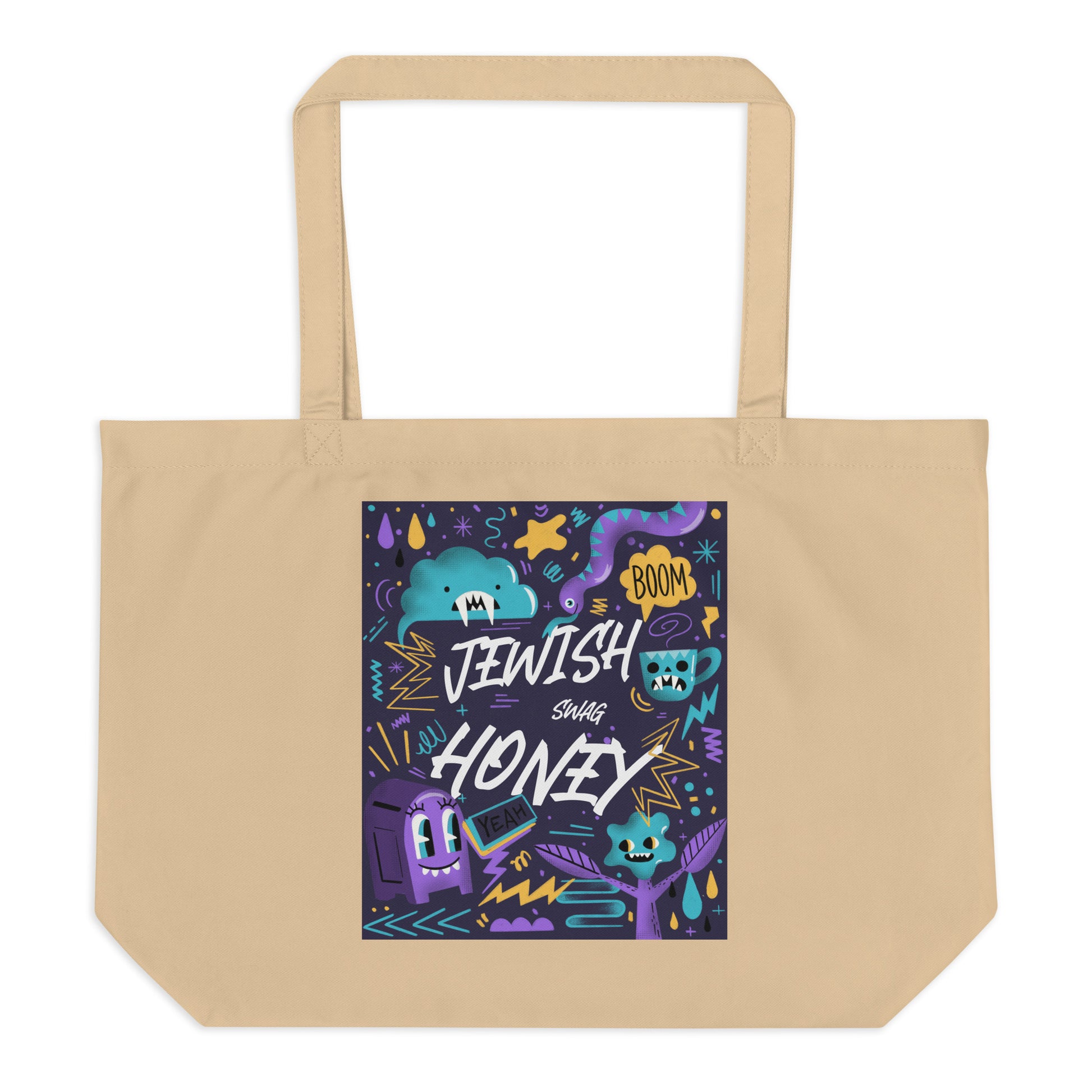 All In For Jews | Large Organic Tote Bag Jouparty