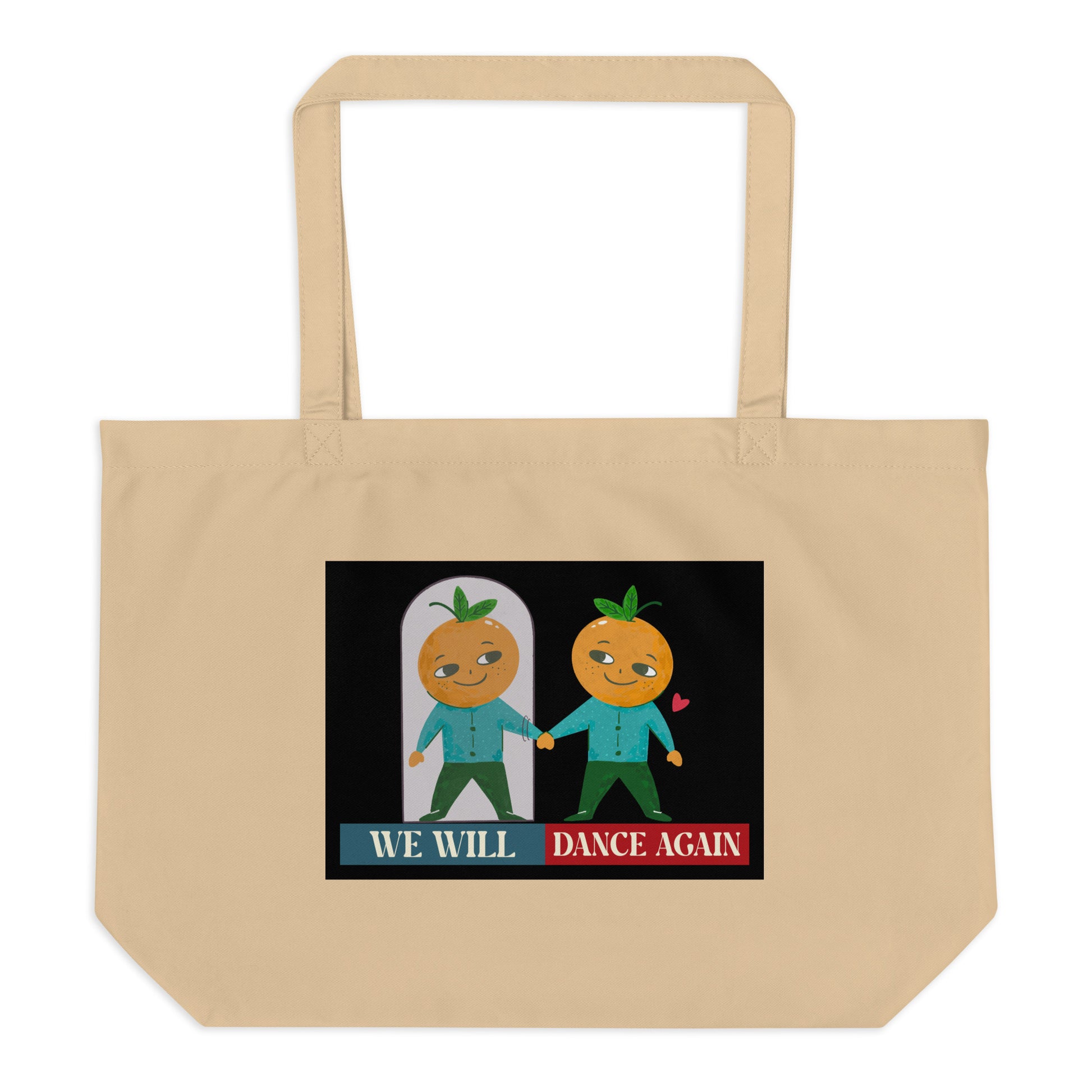 We Will Dance Again | Retro Edition | Large Organic Tote Bag Jouparty