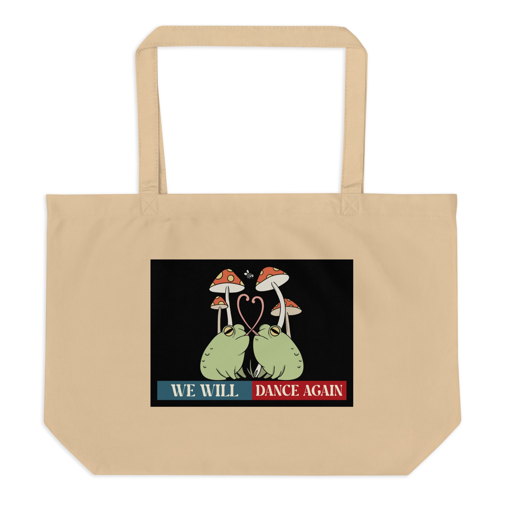 We Will Dance Again | Retro Edition | Large Organic Tote Bag Jouparty