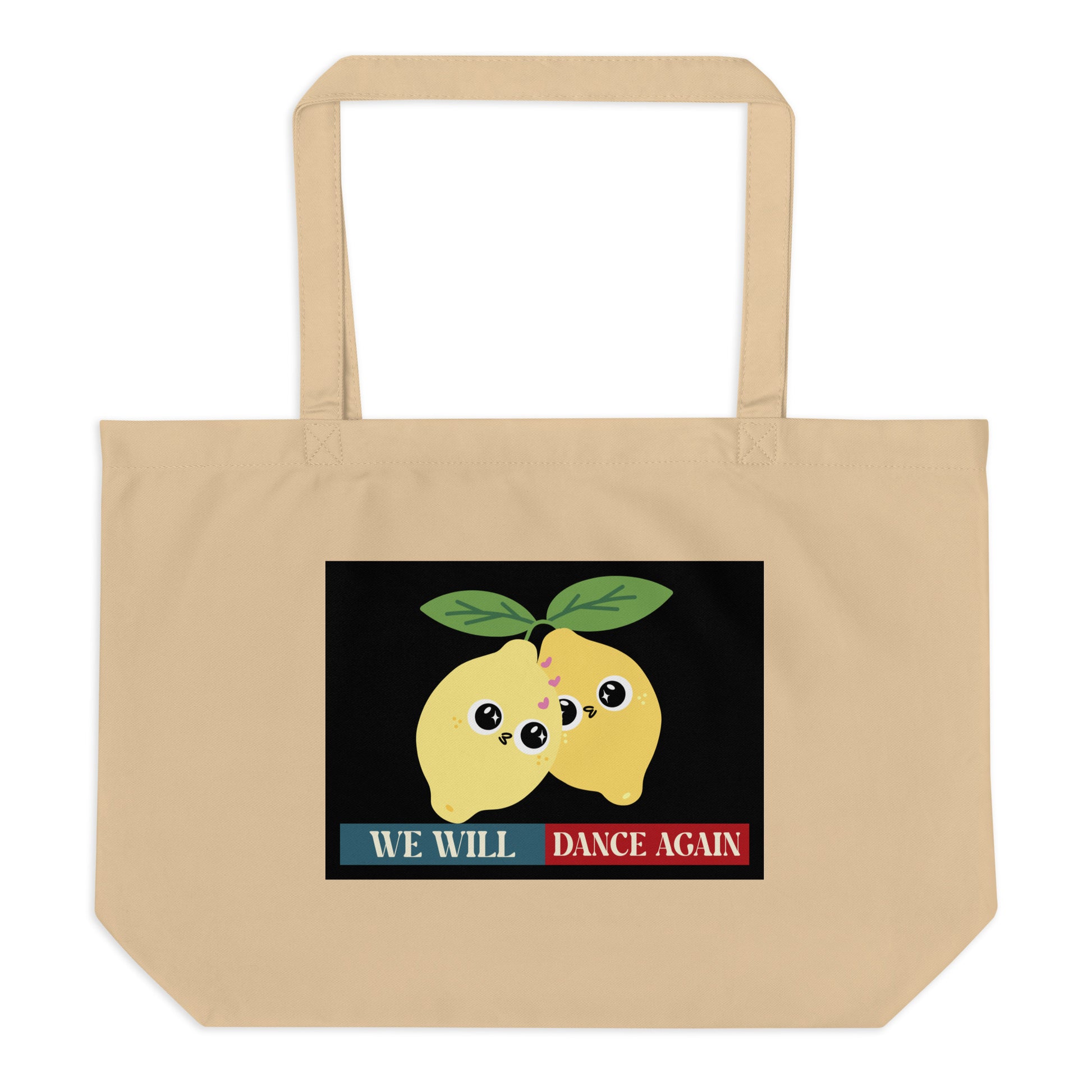 We Will Dance Again | Retro Edition | Large Organic Tote Bag Jouparty