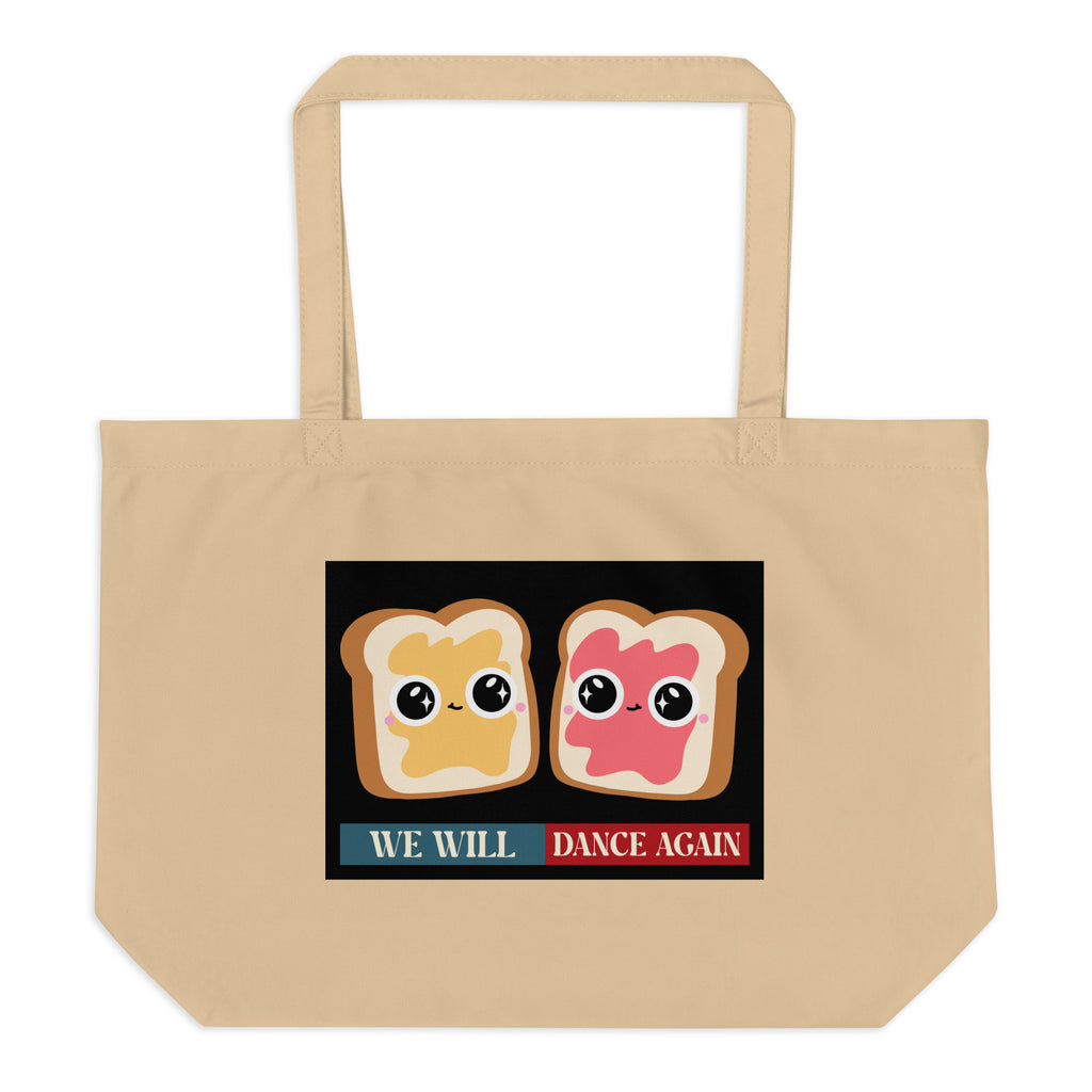 We Will Dance Again | Retro Edition | Large Organic Tote Bag Jouparty