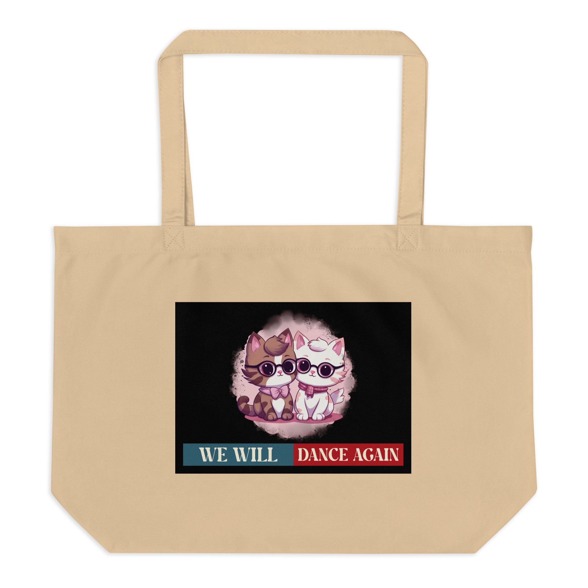 We Will Dance Again | Retro Edition | Large Organic Tote Bag