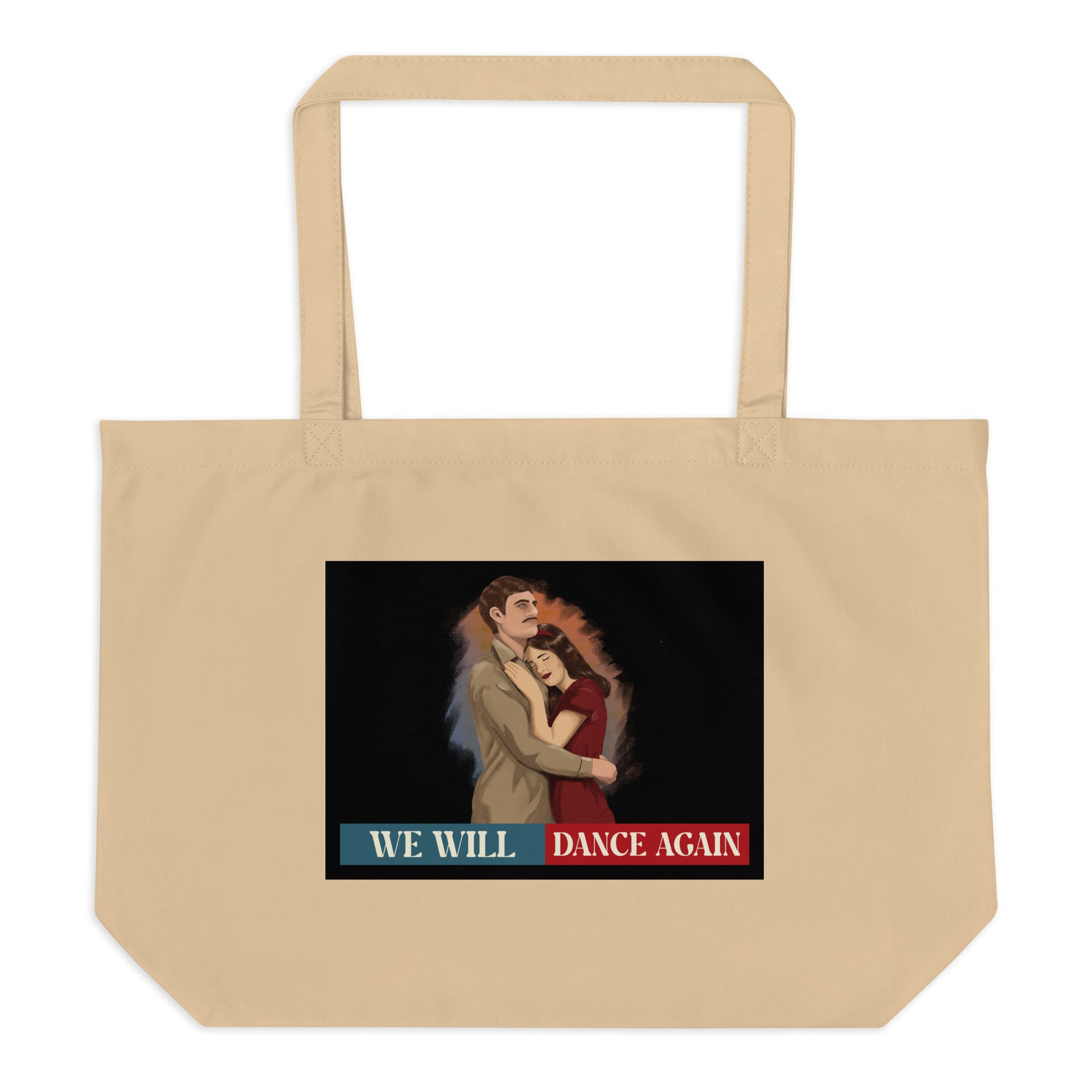 We Will Dance Again | Retro Edition | Large Organic Tote Bag Jouparty