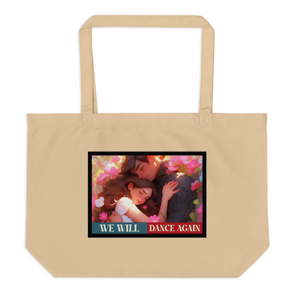 We Will Dance Again | Retro Edition | Large Organic Tote Bag Jouparty