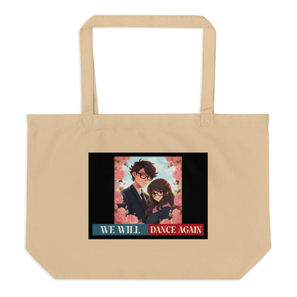 We Will Dance Again | Retro Edition | Large Organic Tote Bag Jouparty