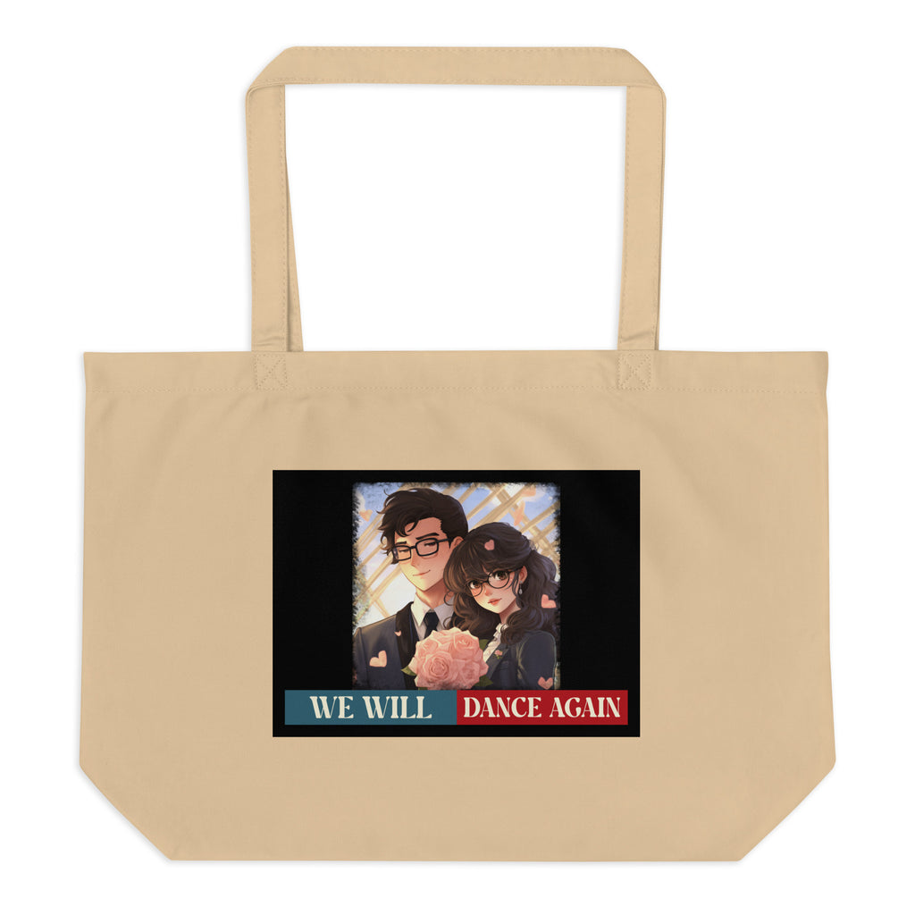 We Will Dance Again | Retro Edition | Large Organic Tote Bag Jouparty