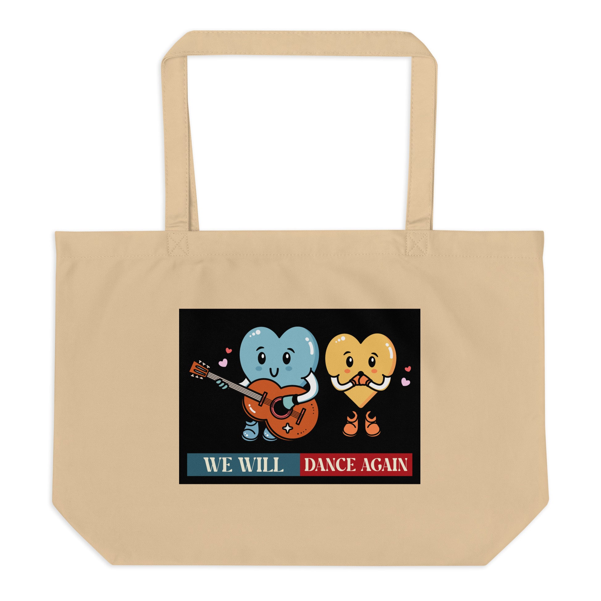 We Will Dance Again | Retro Edition | Large Organic Tote Bag