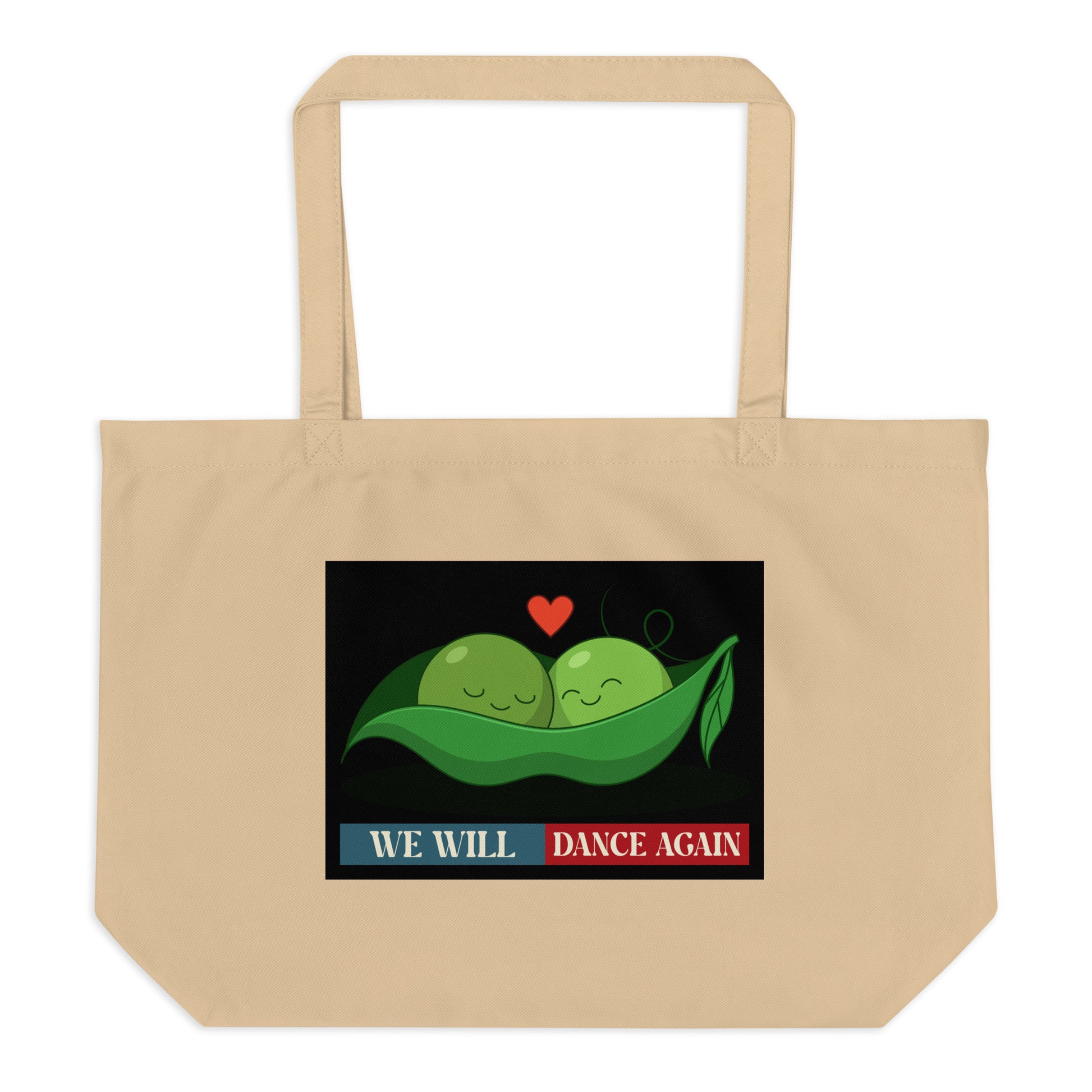 We Will Dance Again | Retro Edition | Large Organic Tote Bag Jouparty