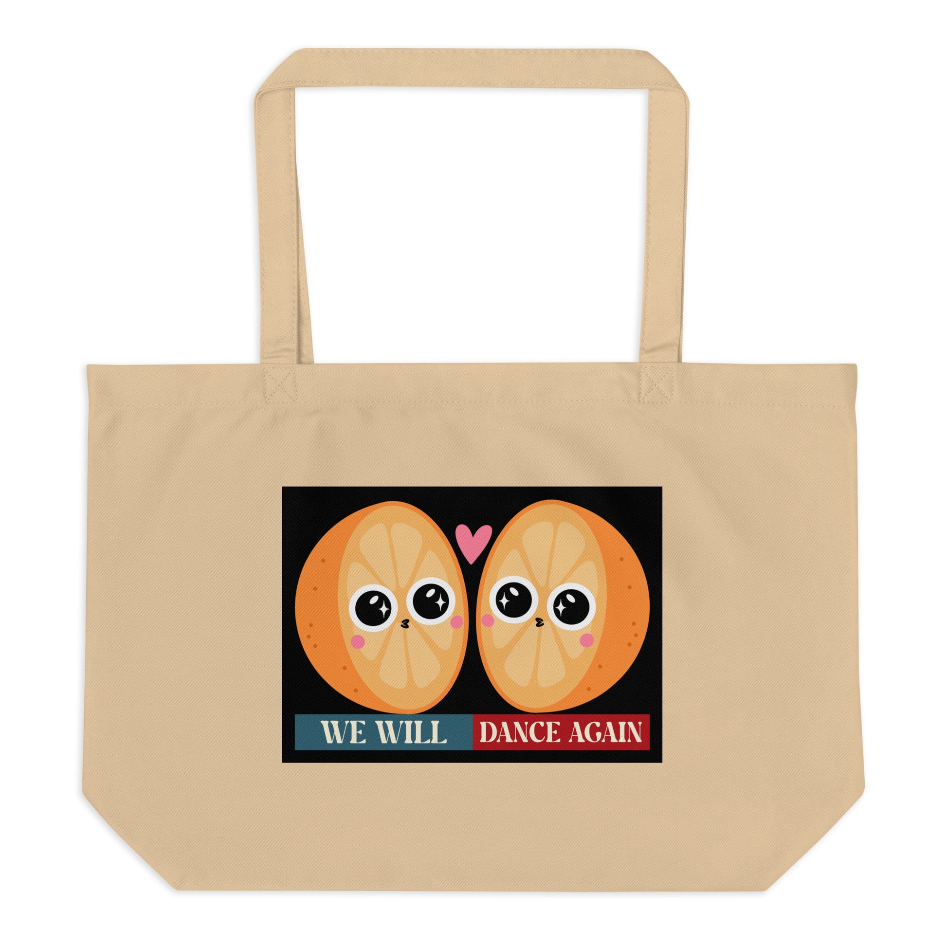 We Will Dance Again | Retro Edition | Large Organic Tote Bag Jouparty
