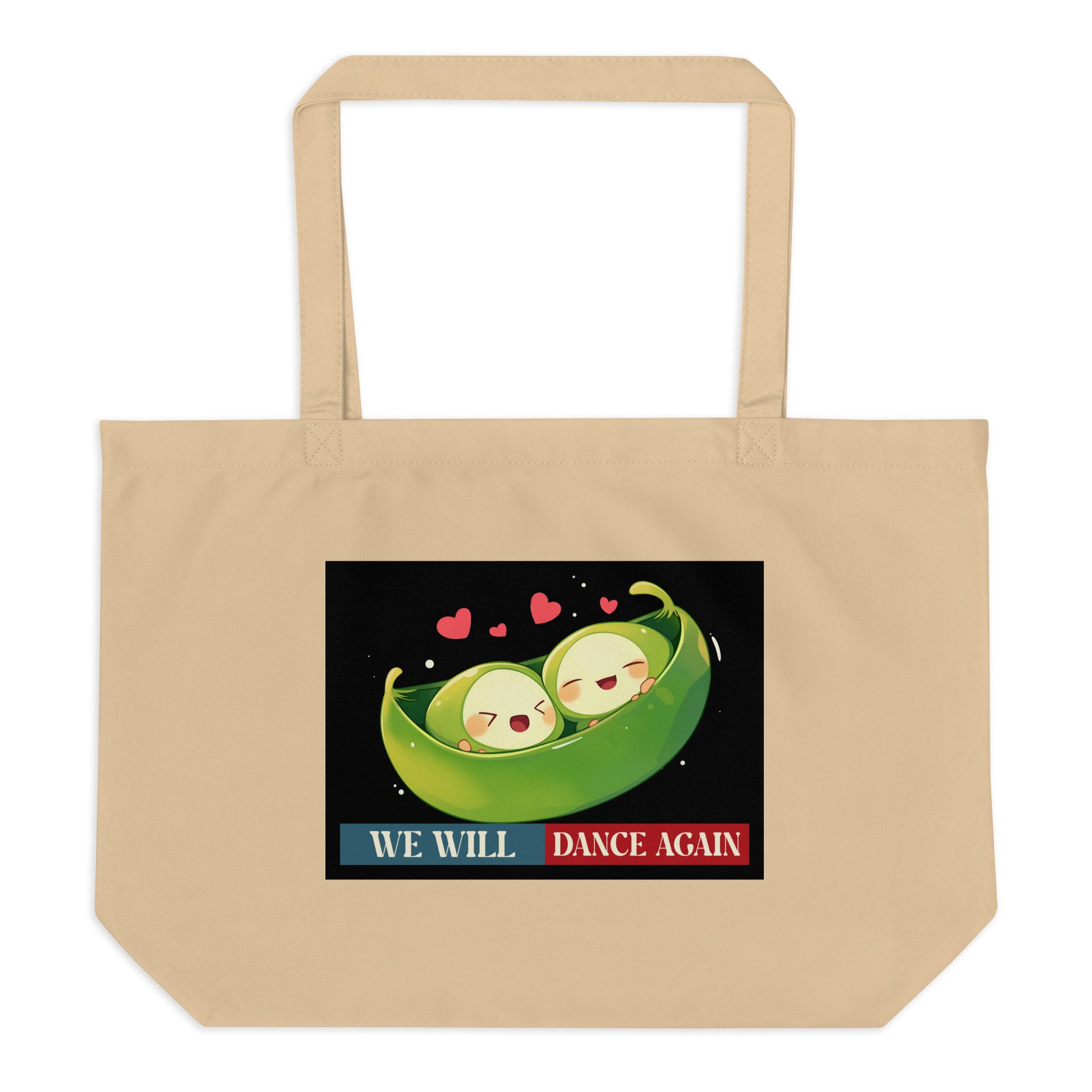 We Will Dance Again | Retro Edition | Large Organic Tote Bag Jouparty