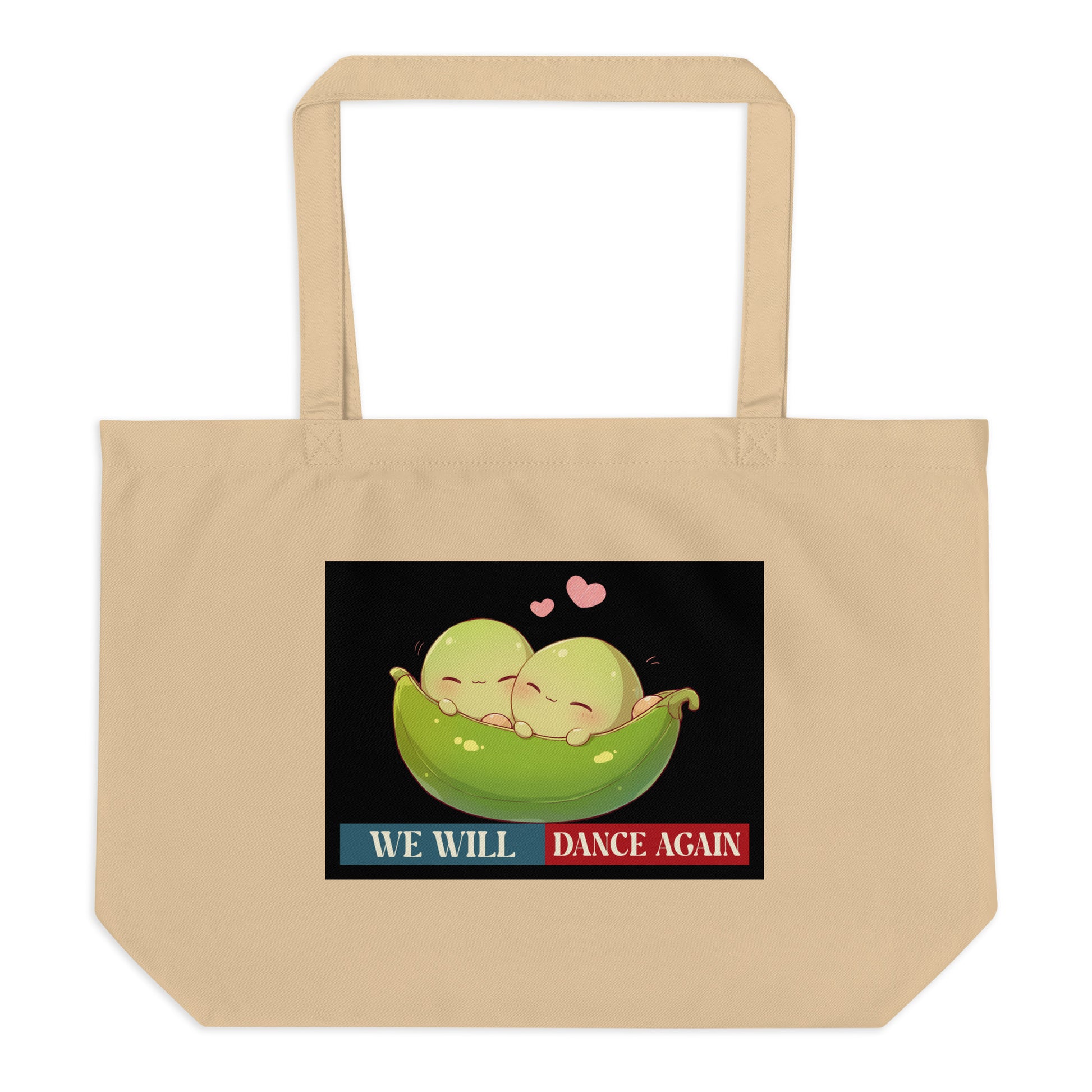 We Will Dance Again | Retro Edition | Large Organic Tote Bag Jouparty