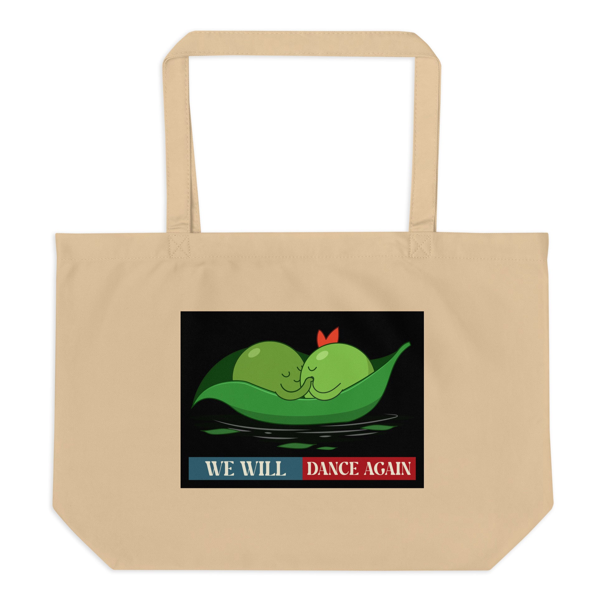 We Will Dance Again | Retro Edition | Large Organic Tote Bag Jouparty