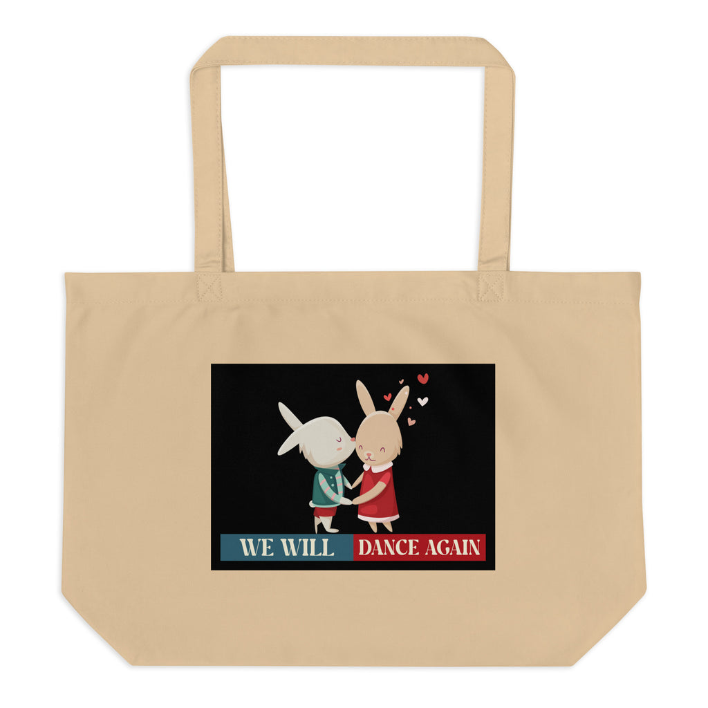 We Will Dance Again | Retro Edition | Large Organic Tote Bag
