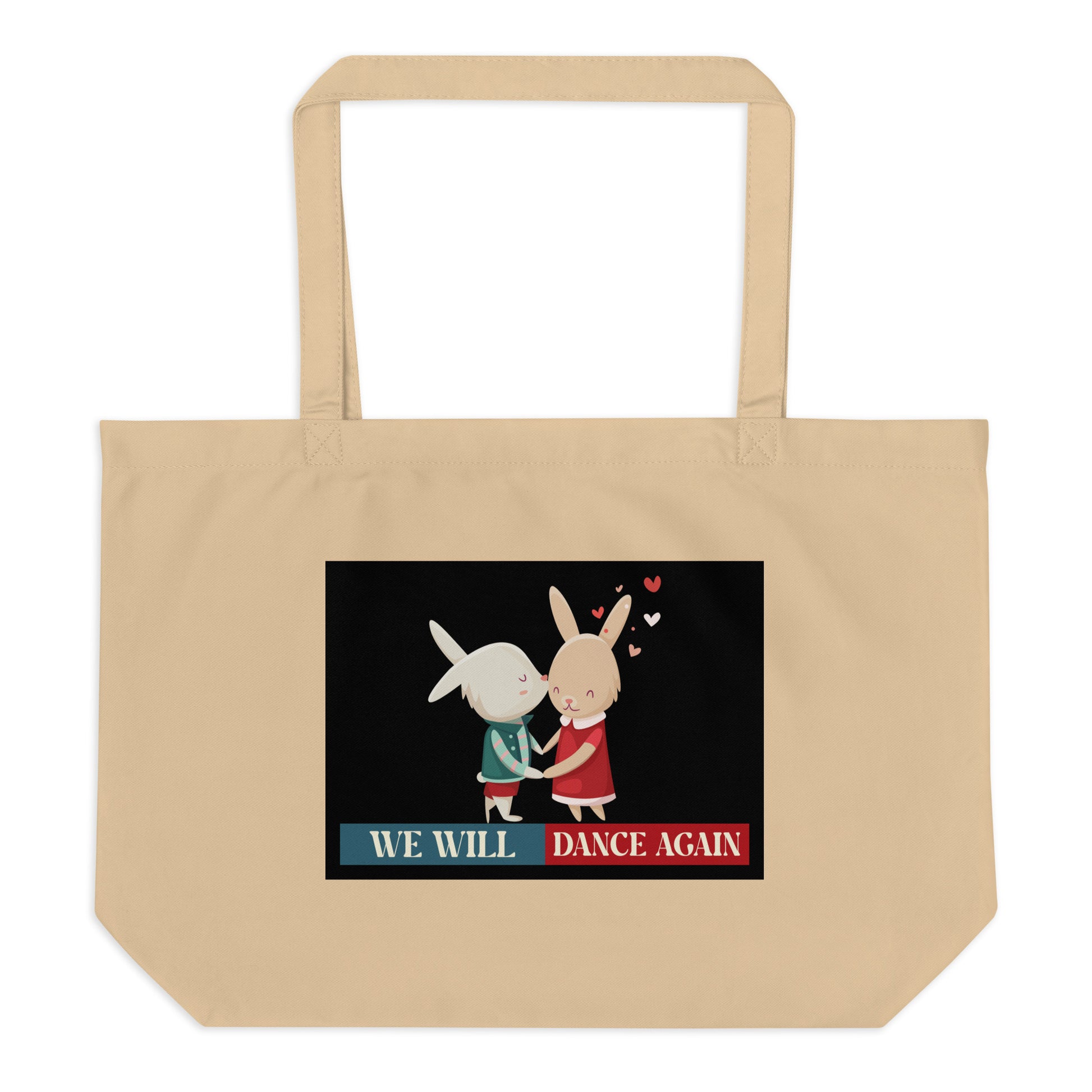 We Will Dance Again | Retro Edition | Large Organic Tote Bag