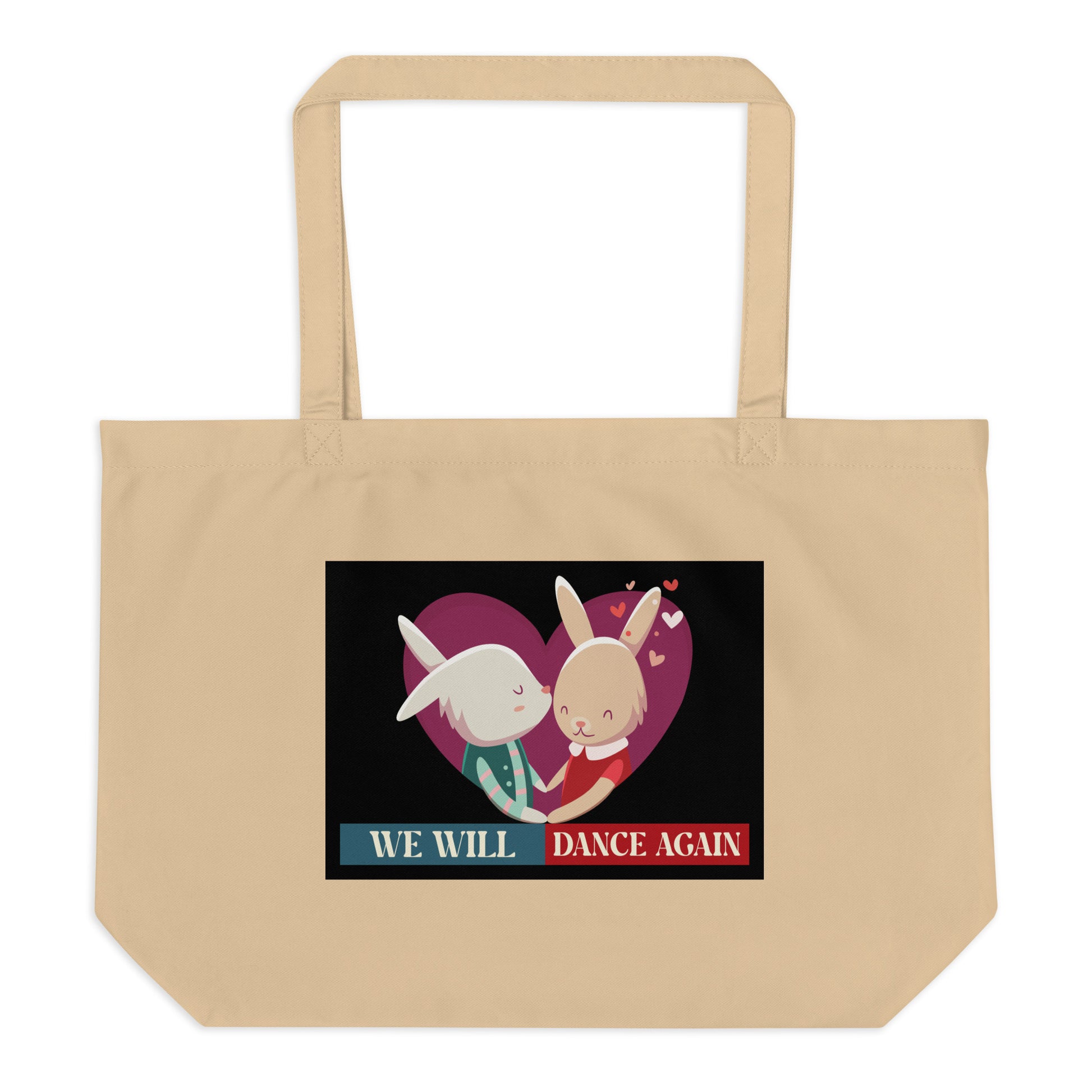 We Will Dance Again | Retro Edition | Large Organic Tote Bag