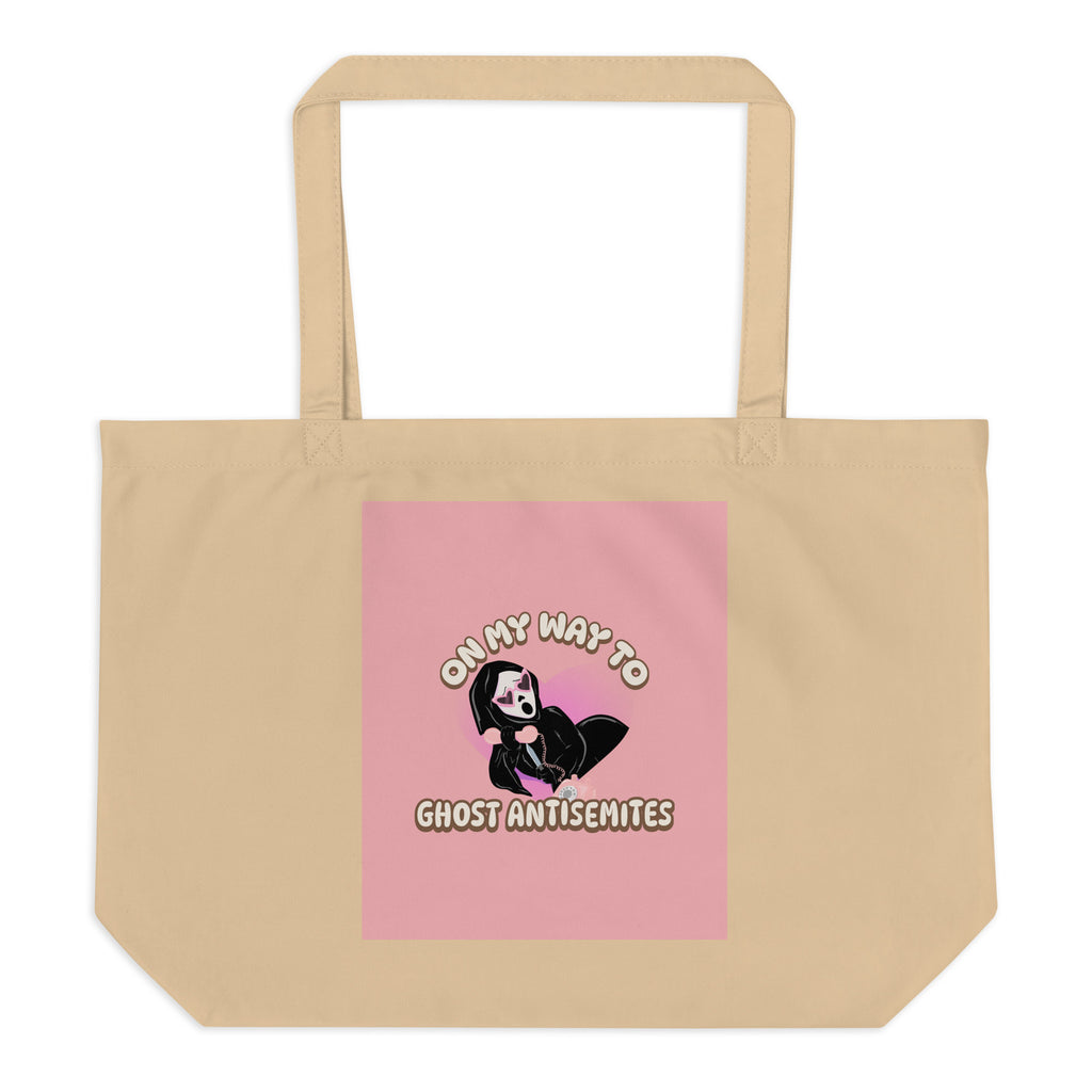 Ghost Antisemites | Large Organic Tote Bag Jouparty