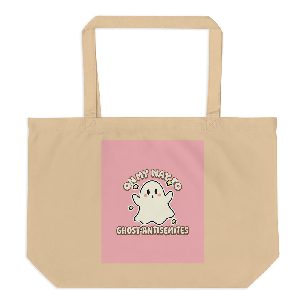Ghost Antisemites | Large Organic Tote Bag Jouparty