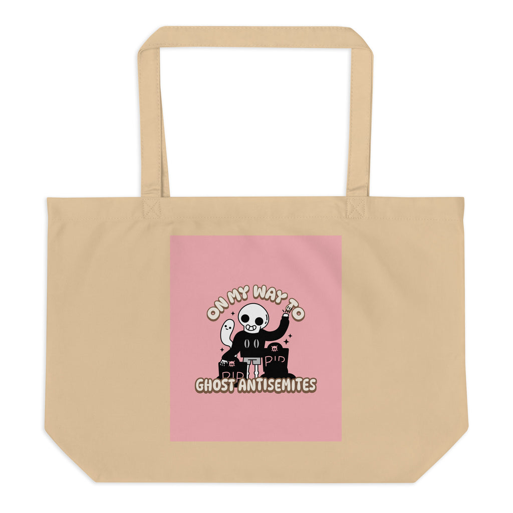 Ghost Antisemites | Large Organic Tote Bag Jouparty