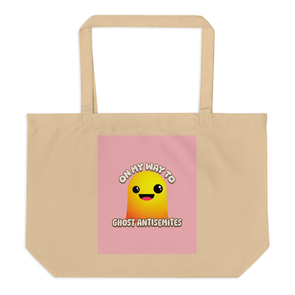 Ghost Antisemites | Large Organic Tote Bag Jouparty