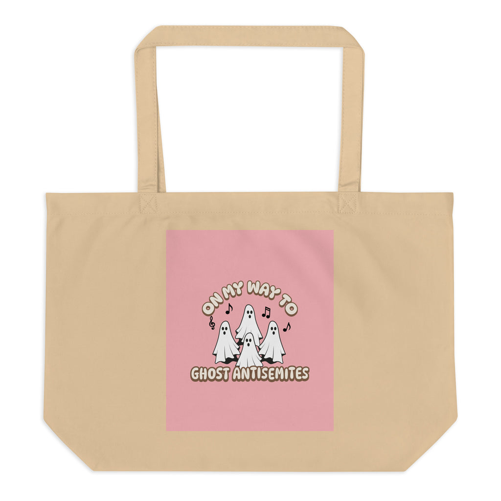 Ghost Antisemites | Large Organic Tote Bag Jouparty