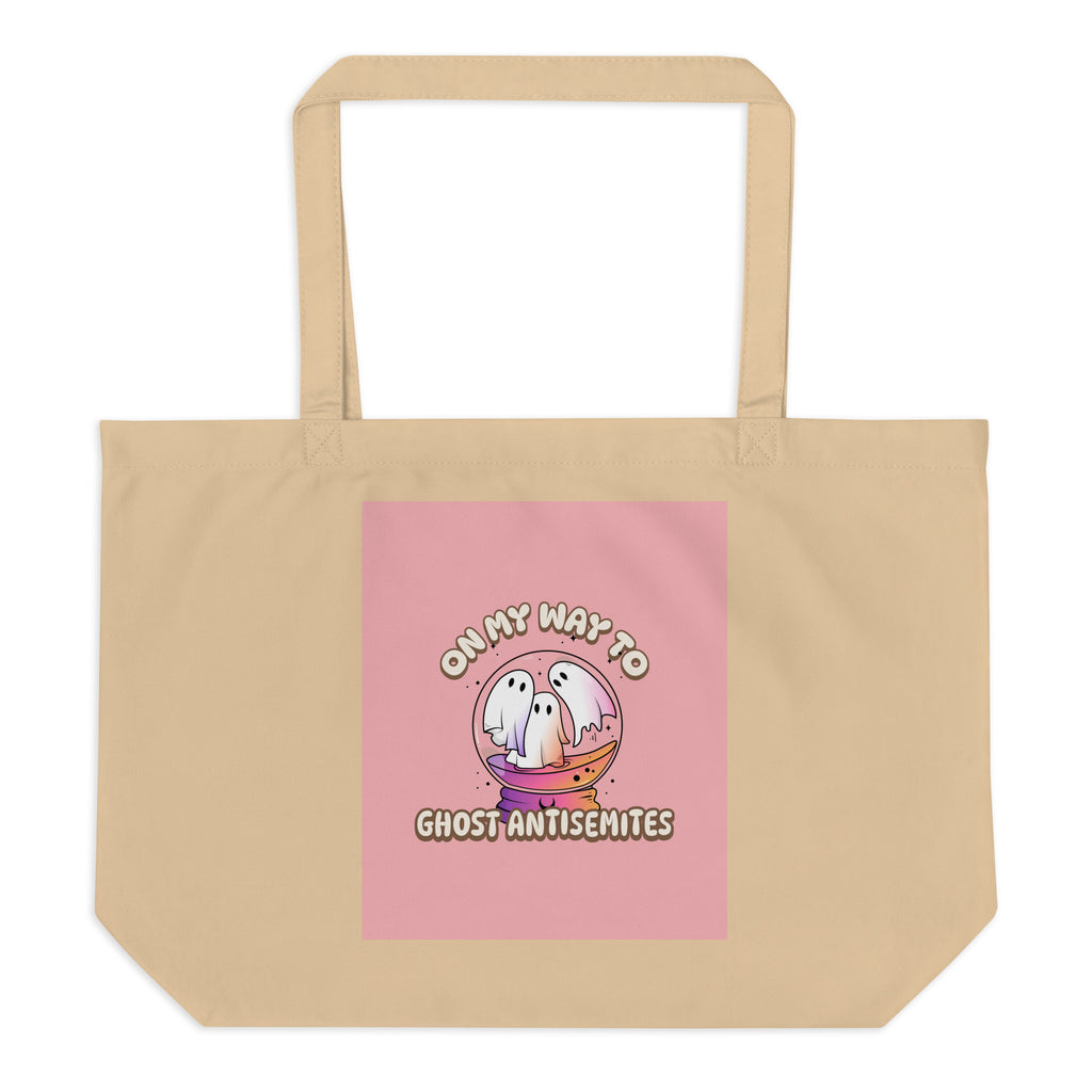 Ghost Antisemites | Large Organic Tote Bag Jouparty