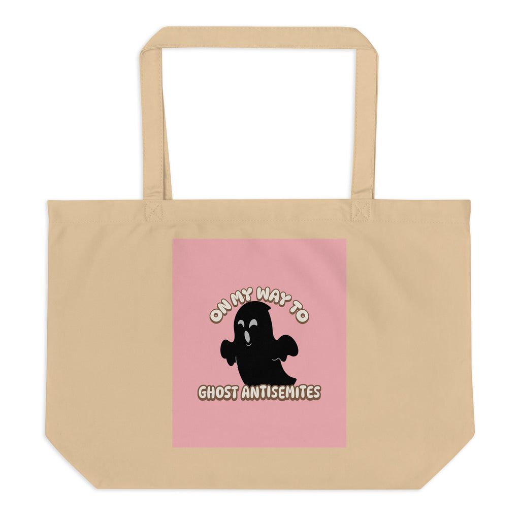 Ghost Antisemites | Large Organic Tote Bag Jouparty