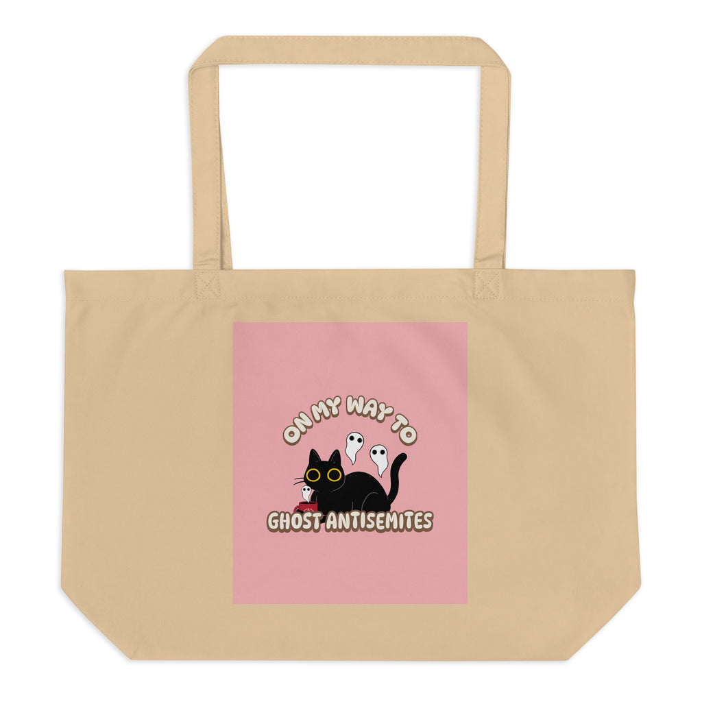 Ghost Antisemites | Large Organic Tote Bag Jouparty