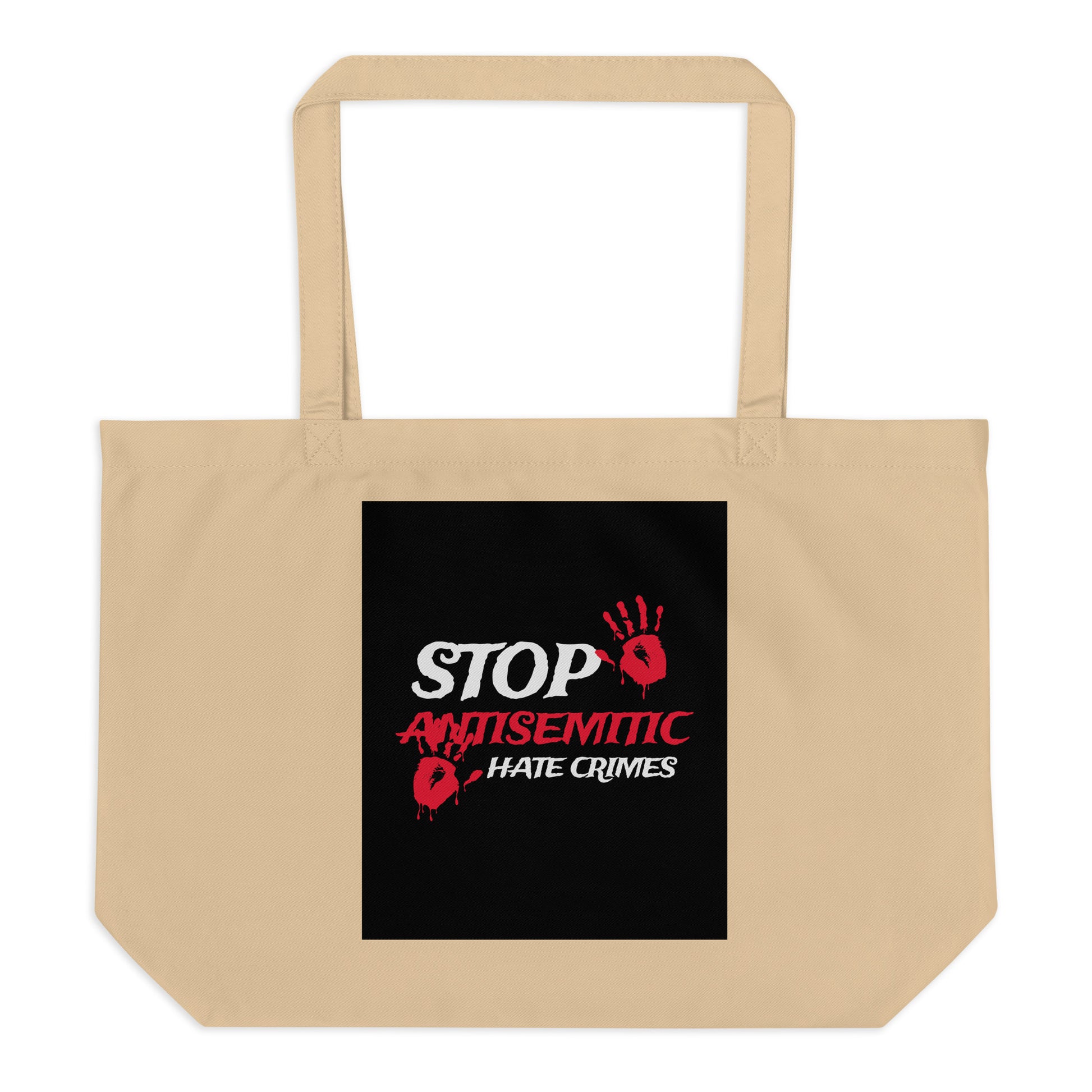 Antisemitic Hate Crimes | Large Organic Tote Bag