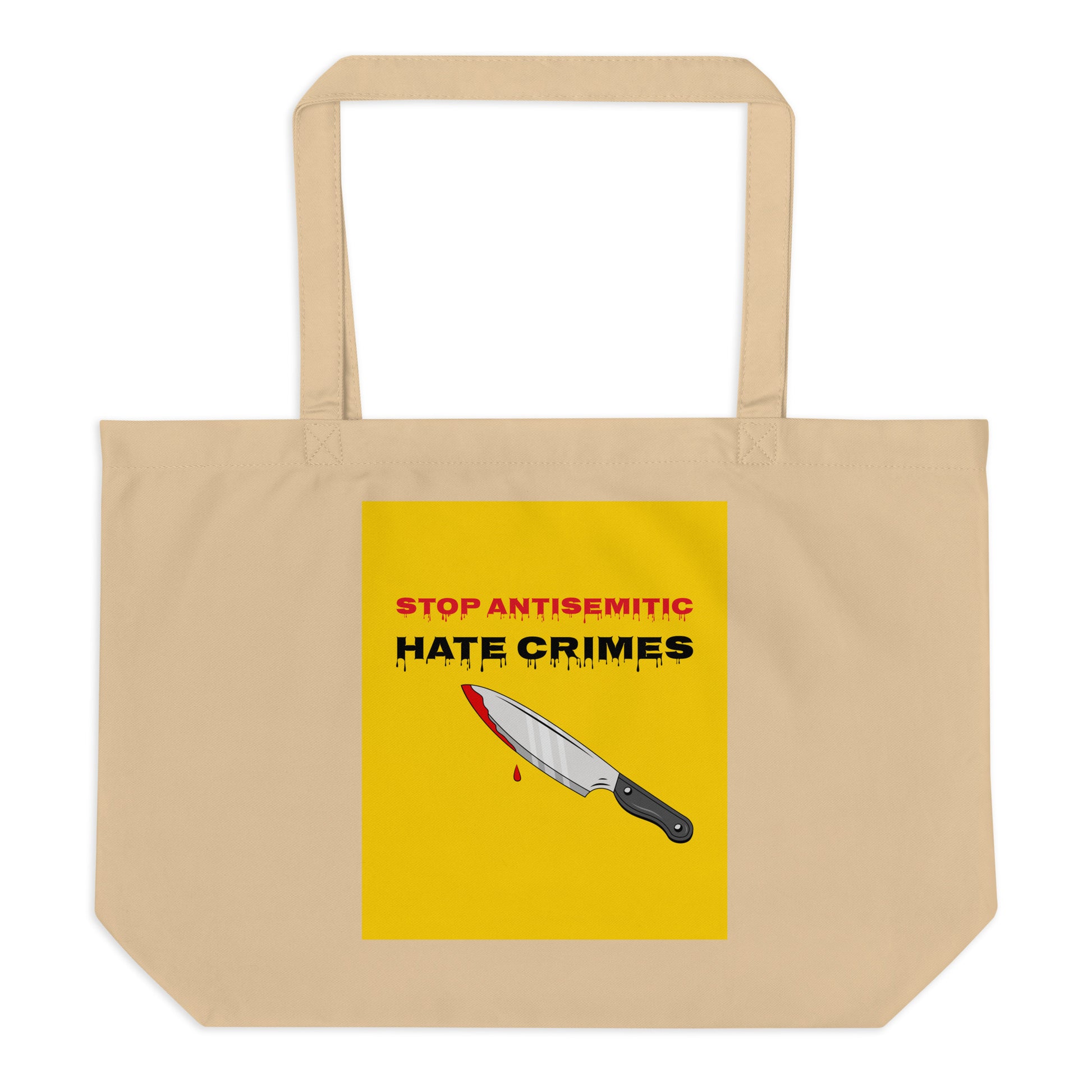 Antisemitic Hate Crimes | Large Organic Tote Bag