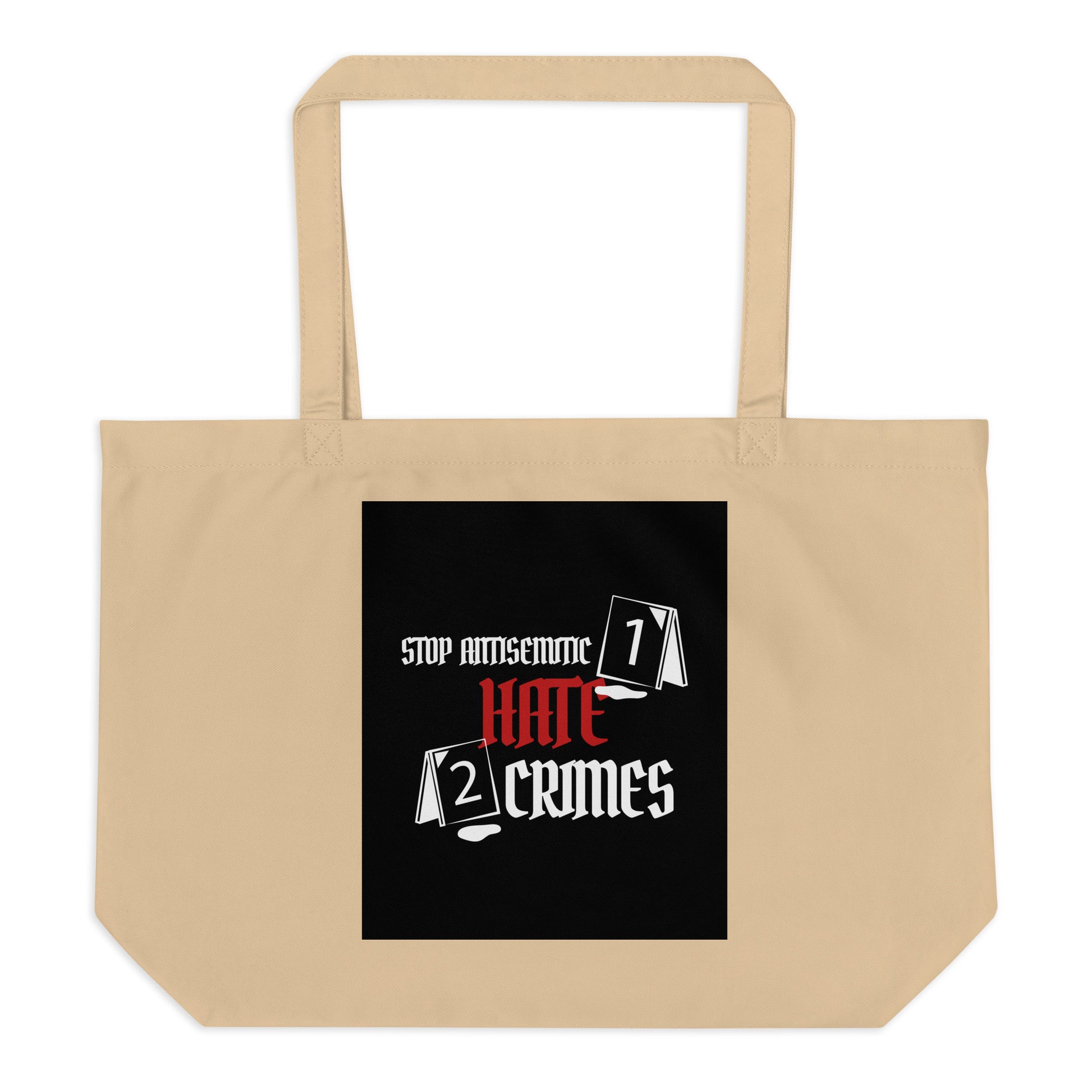 Antisemitic Hate Crimes | Large Organic Tote Bag