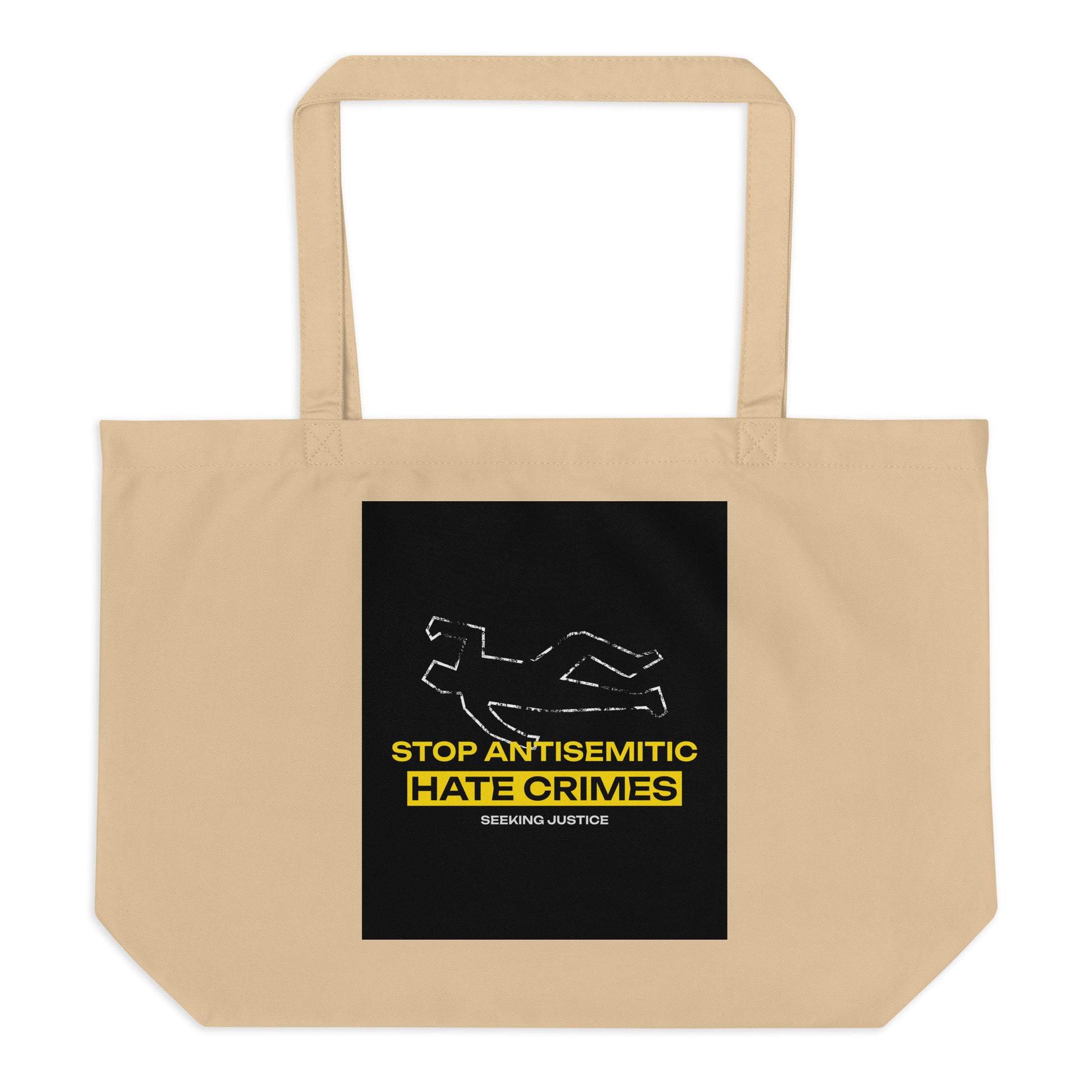 Antisemitic Hate Crimes | Large Organic Tote Bag