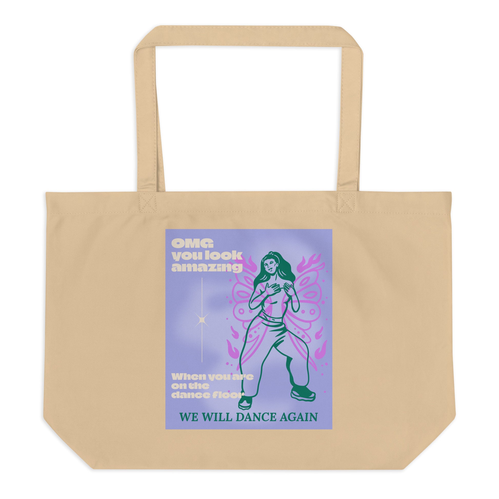 We will Dance Again Party | Large Organic Tote Bag