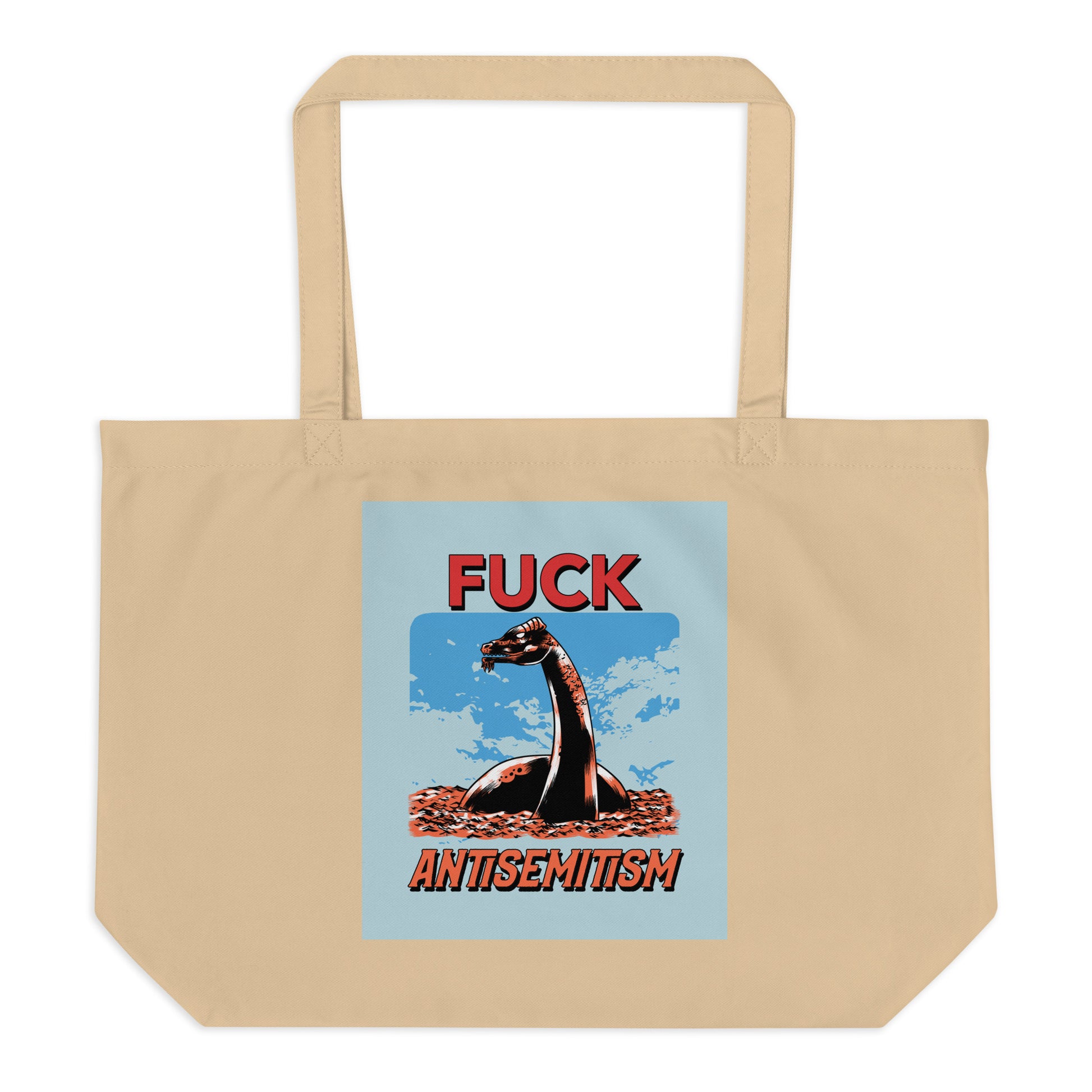 Battle Antisemitism | Large Organic Tote Bag