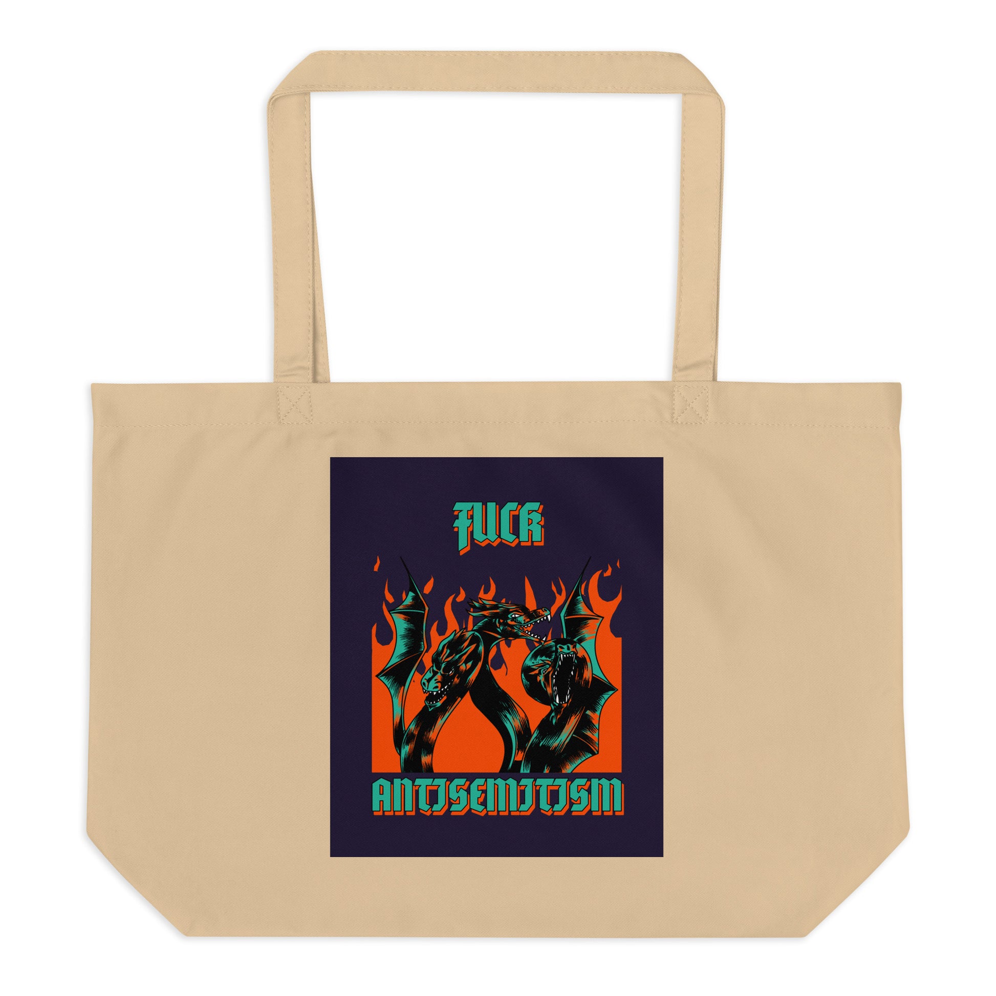 Battle Antisemitism | Large Organic Tote Bag