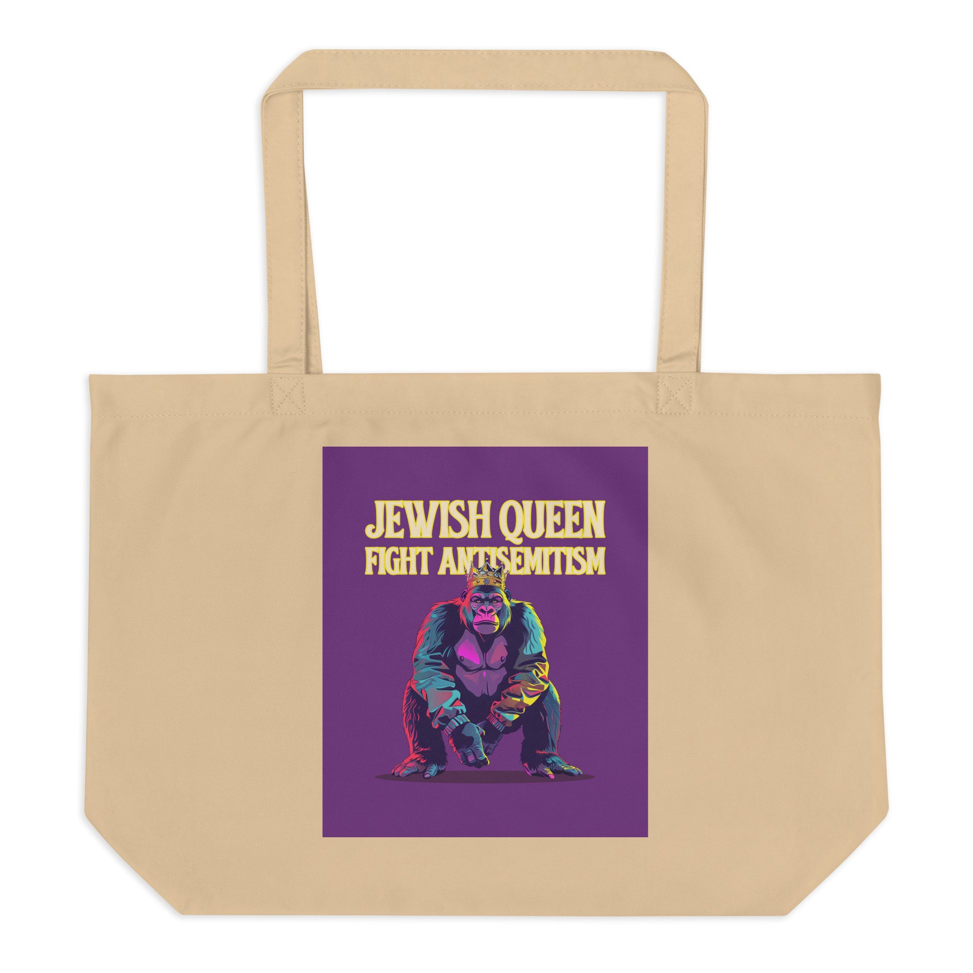Battle Antisemitism | Large Organic Tote Bag