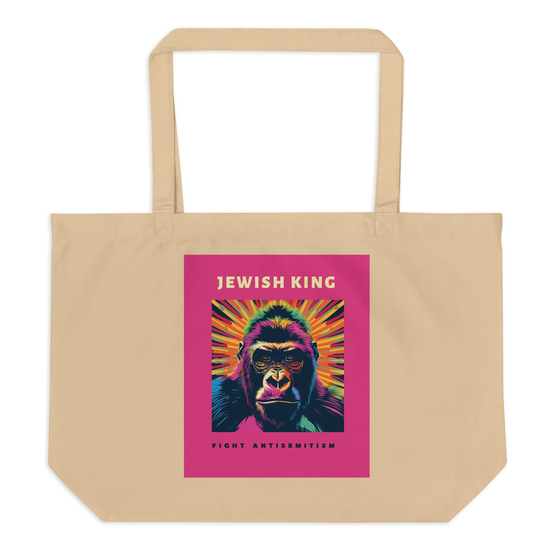 Battle Antisemitism | Large Organic Tote Bag