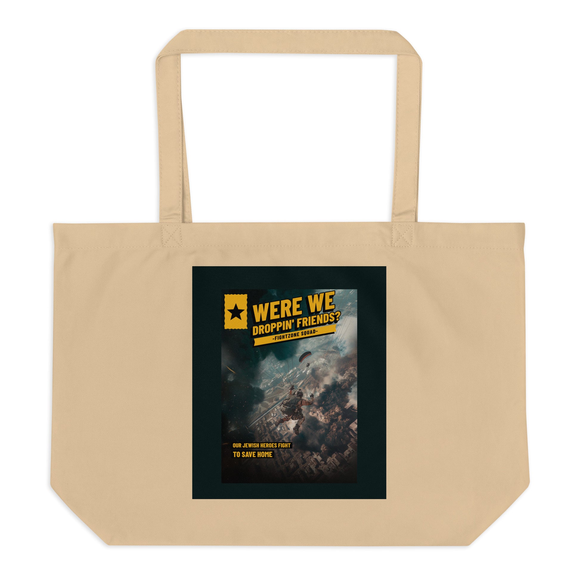 Battle Antisemitism | Large Organic Tote Bag