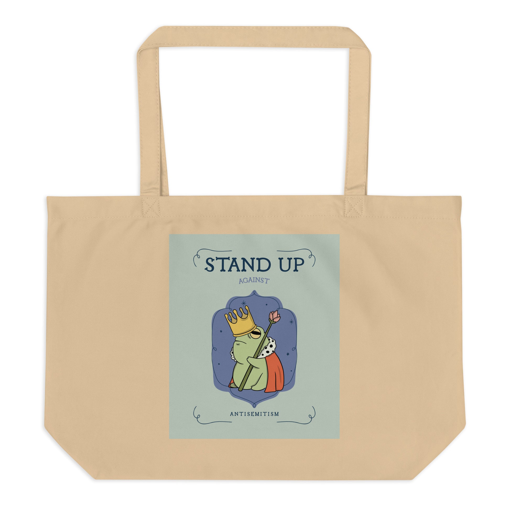 Cute Friend | Antisemitism | Large Organic Tote Bag