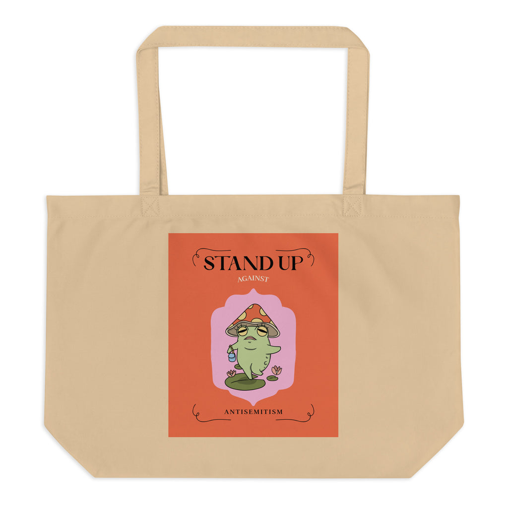 Cute Friend | Antisemitism | Large Organic Tote Bag