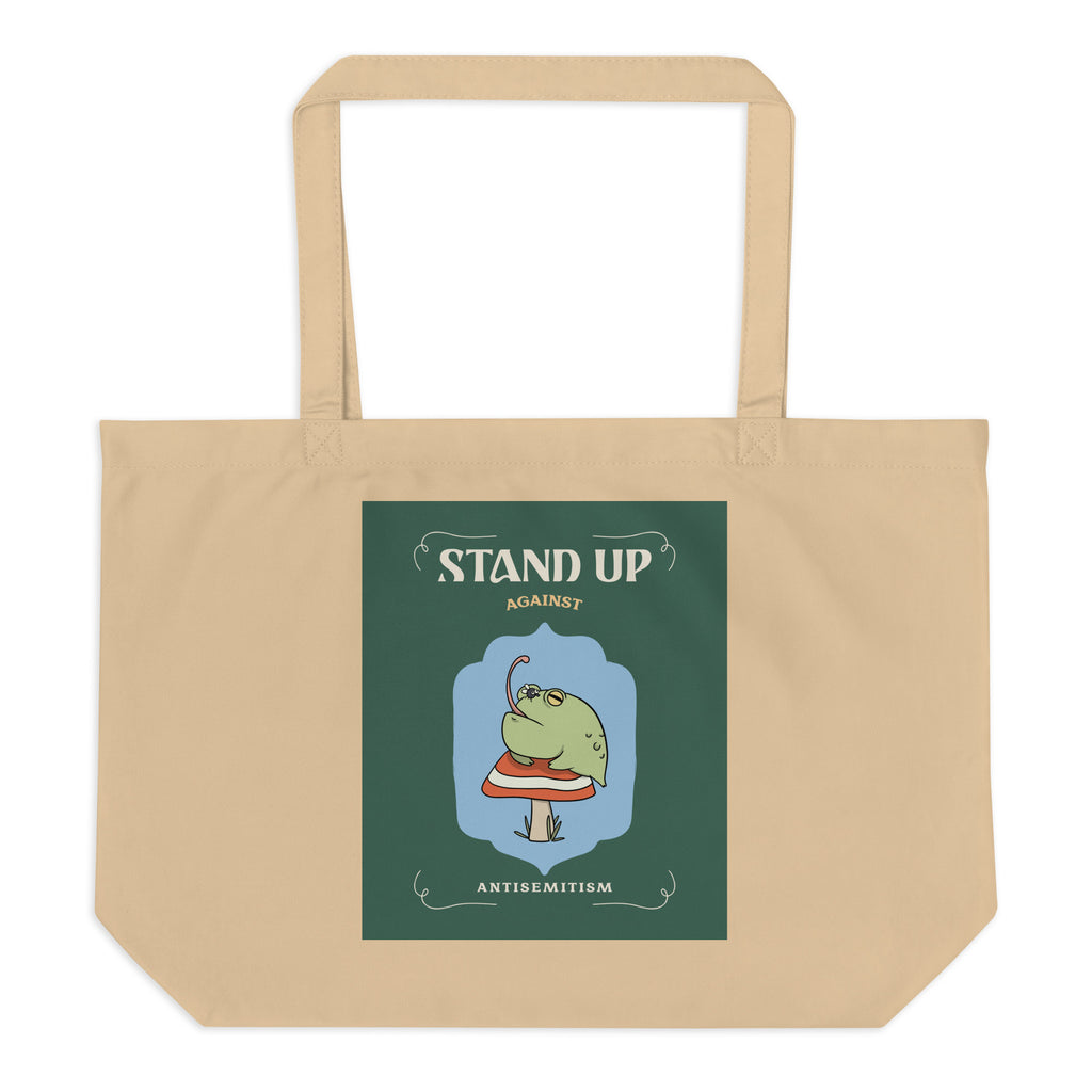 Cute Friend | Antisemitism | Large Organic Tote Bag