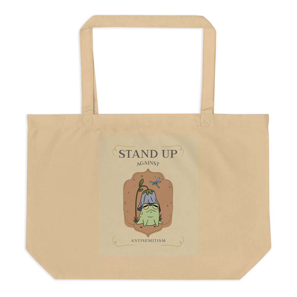 Cute Friend | Antisemitism | Large Organic Tote Bag