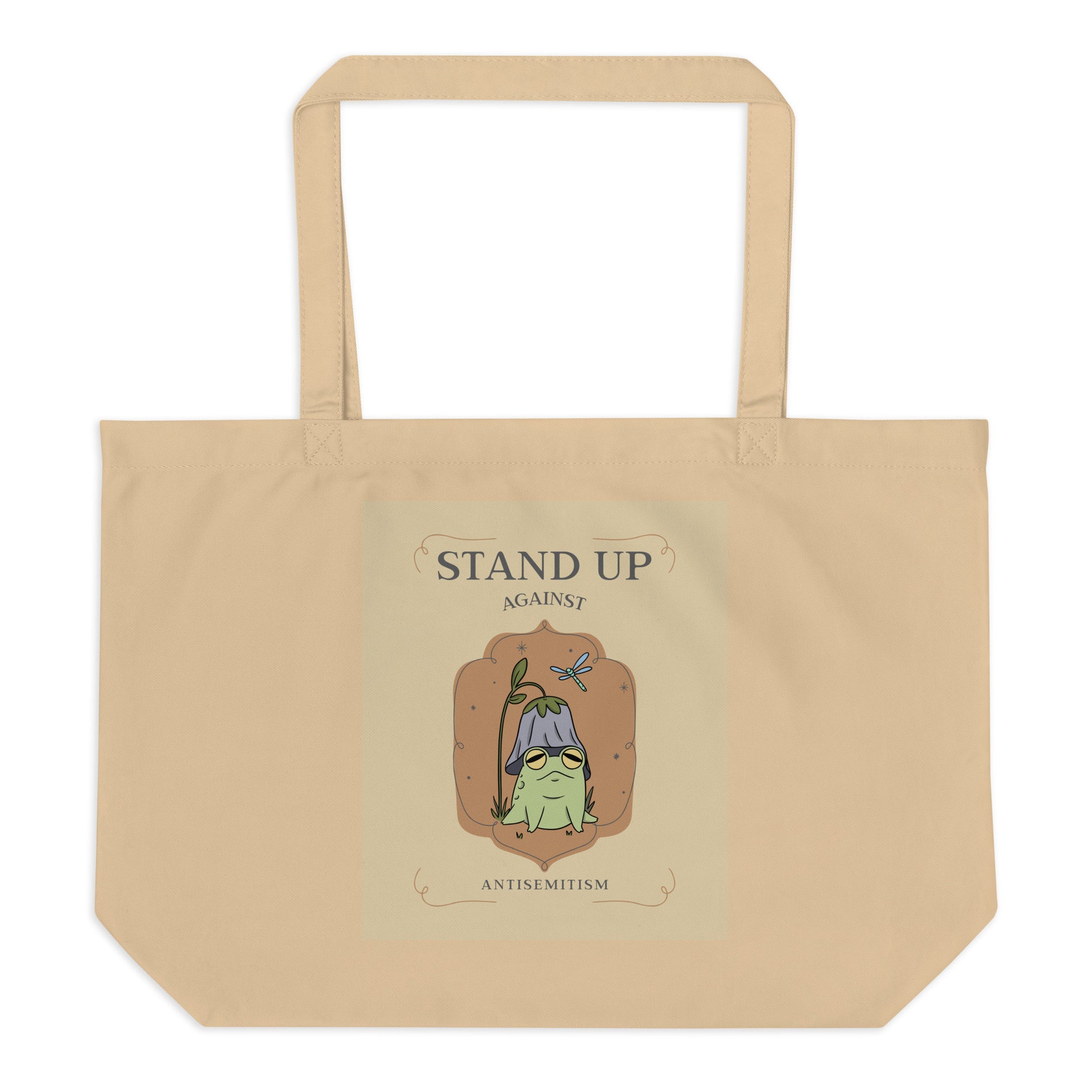 Cute Friend | Antisemitism | Large Organic Tote Bag