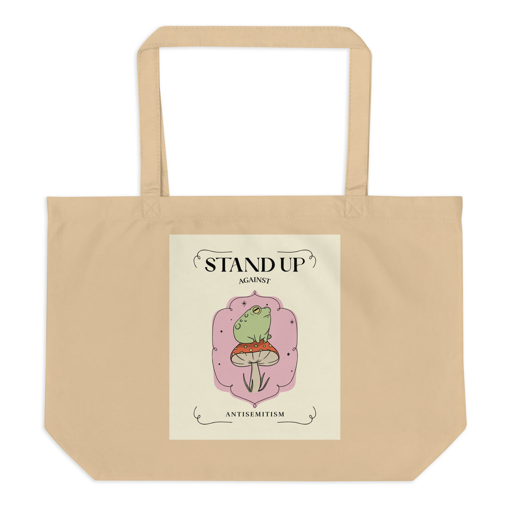 Cute Friend | Antisemitism | Large Organic Tote Bag