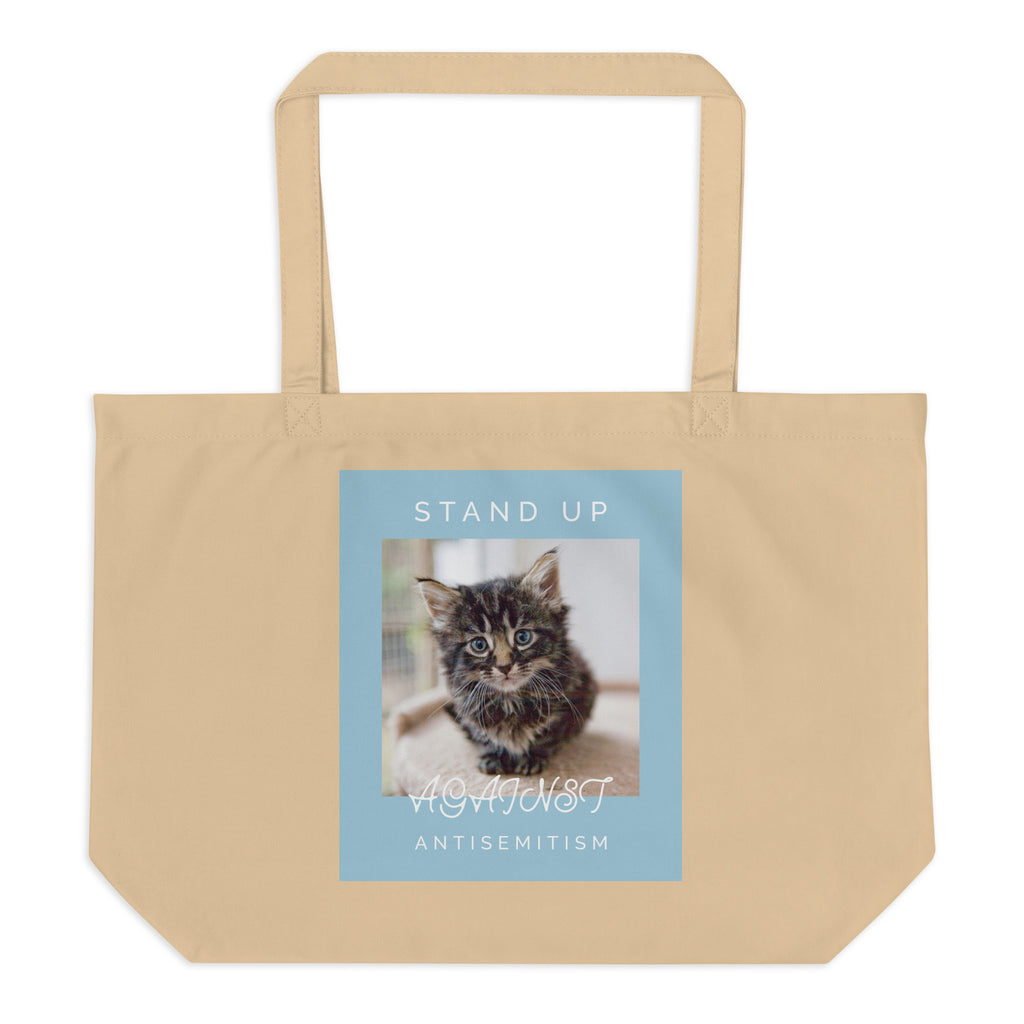 Cute Friend | Antisemitism | Large Organic Tote Bag