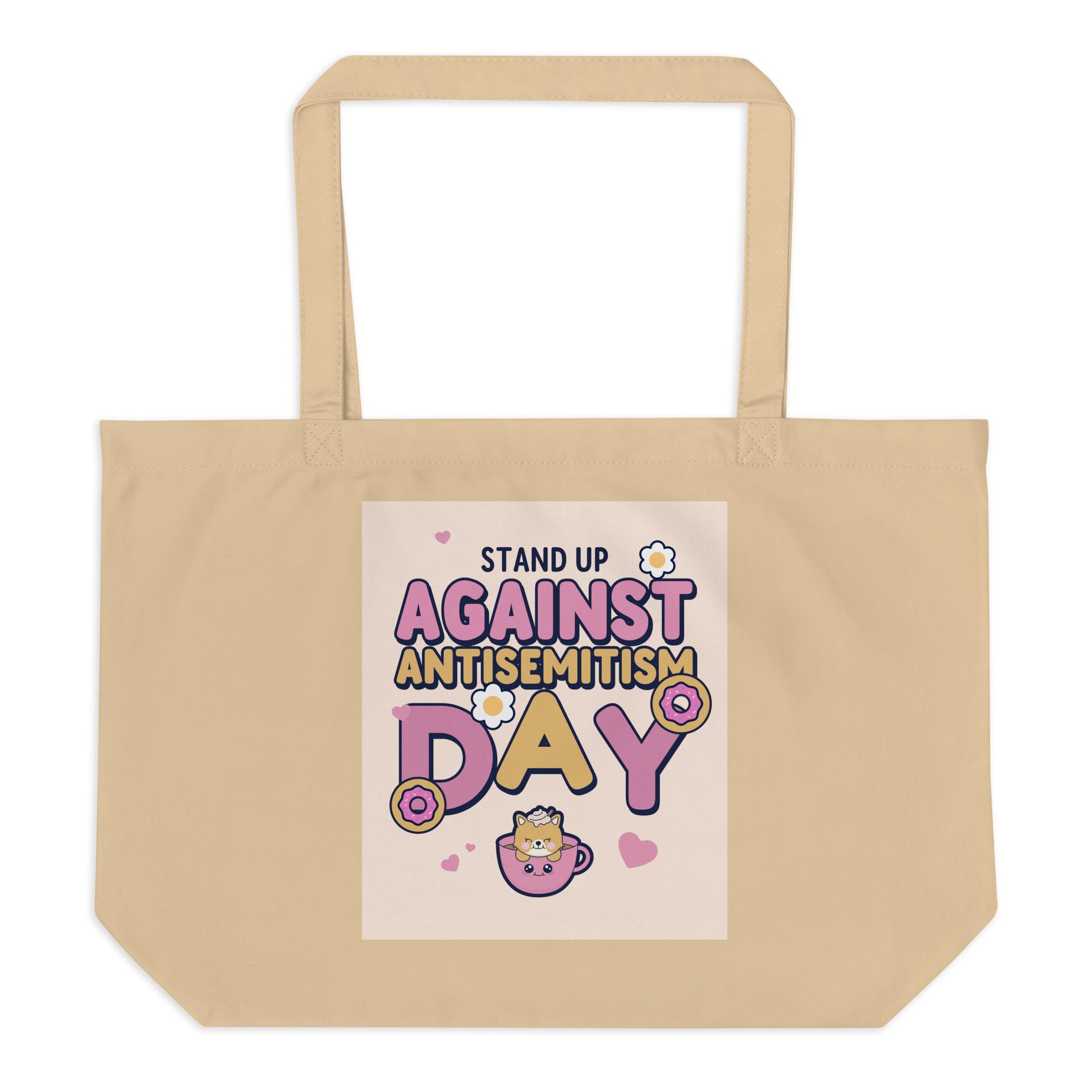 Cute Friend | Antisemitism | Large Organic Tote Bag