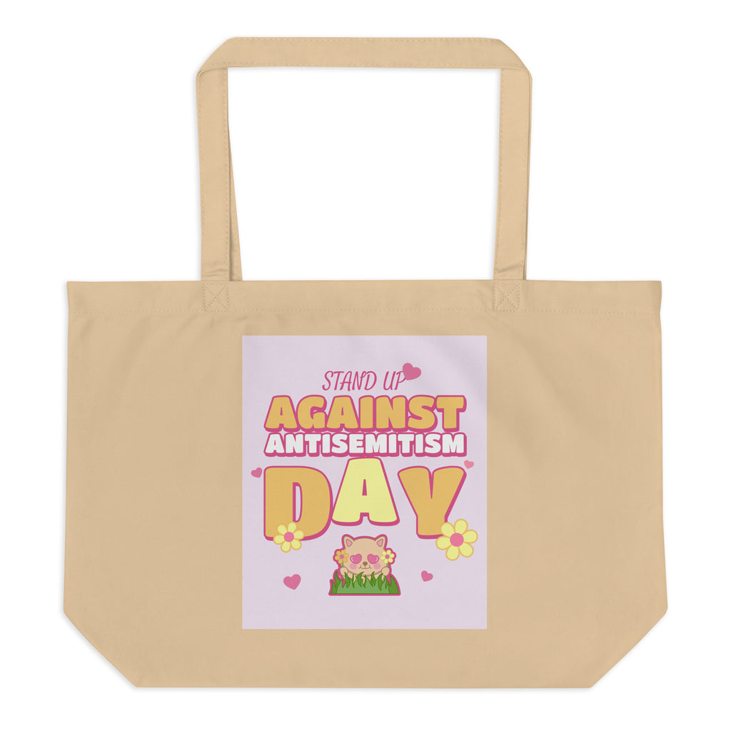 Cute Friend | Antisemitism | Large Organic Tote Bag