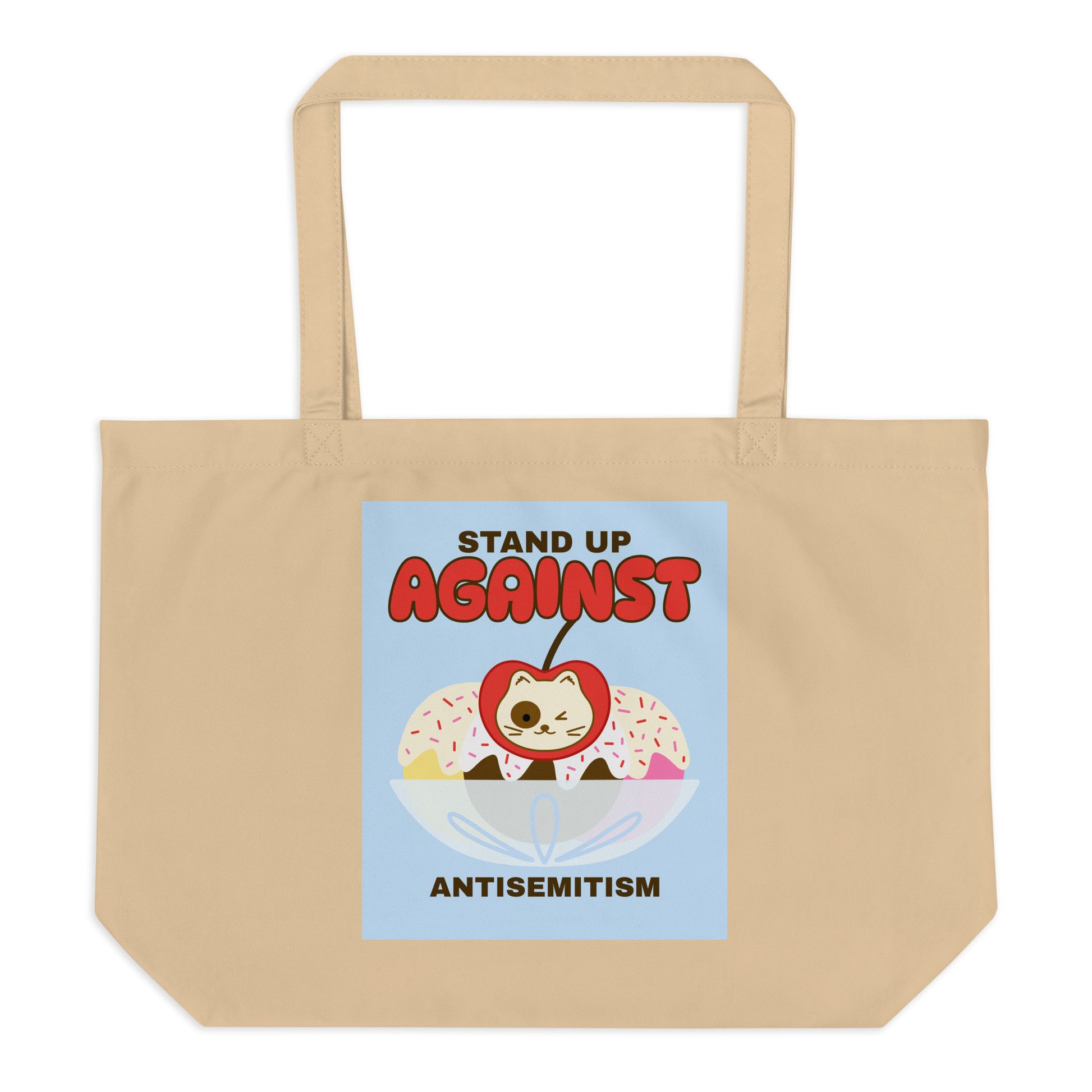 Cute Friend | Antisemitism | Large Organic Tote Bag