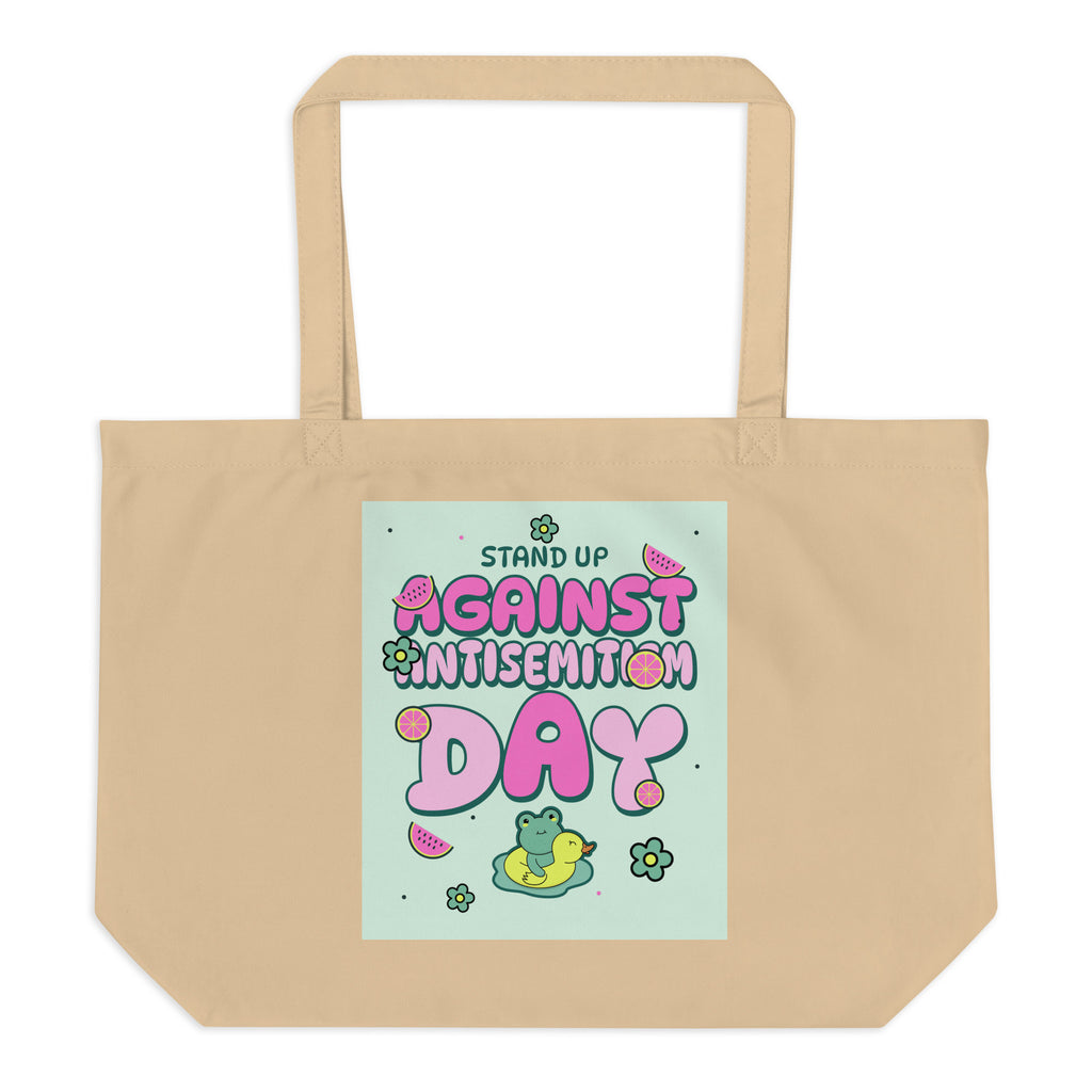 Cute Friend | Antisemitism | Large Organic Tote Bag
