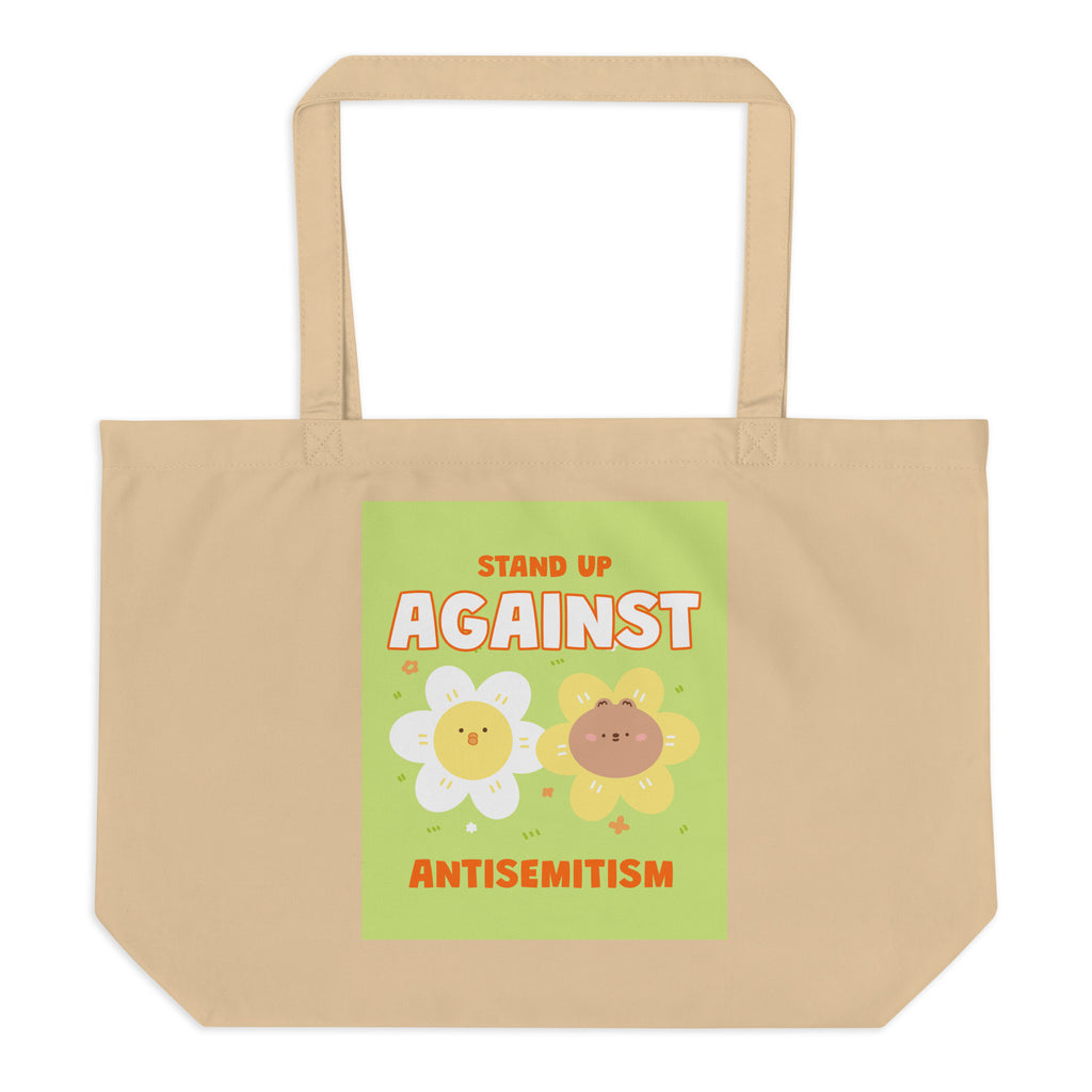 Cute Friend | Antisemitism | Large Organic Tote Bag
