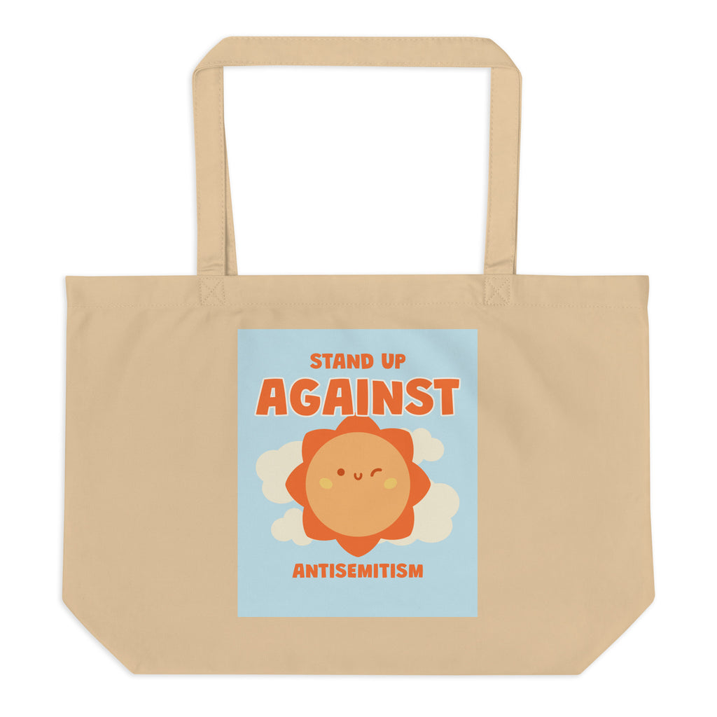 Cute Friend | Antisemitism | Large Organic Tote Bag